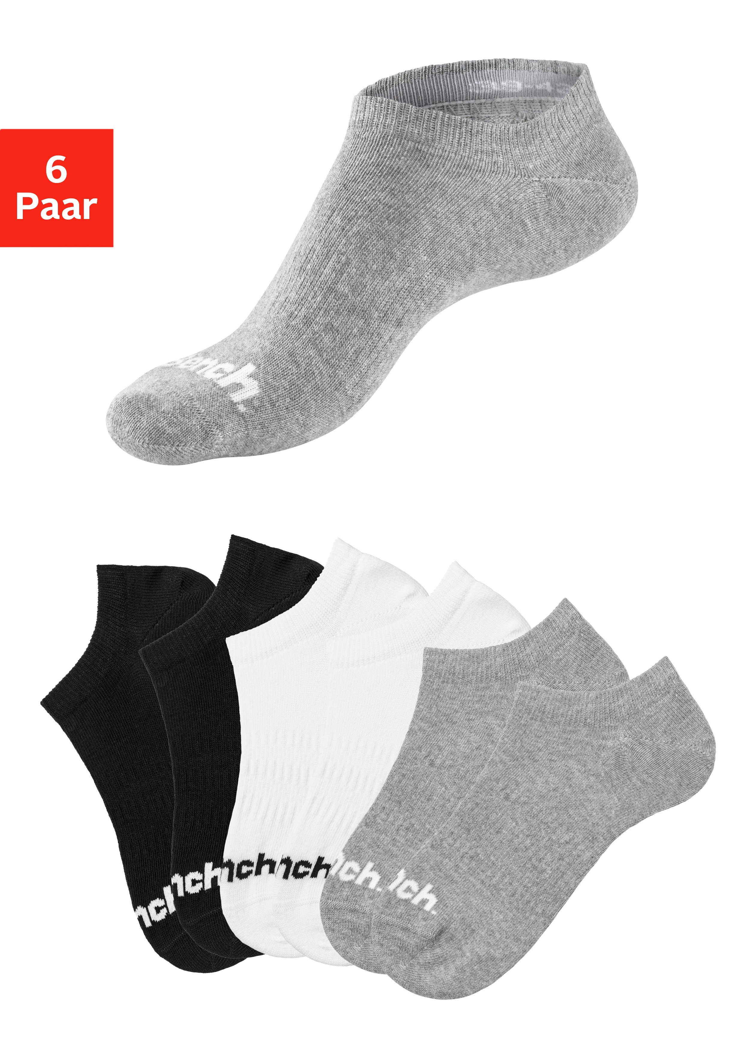 Bench. Sportsokken Sneakersokken verdwijnen in de schoen (set, 6 paar)