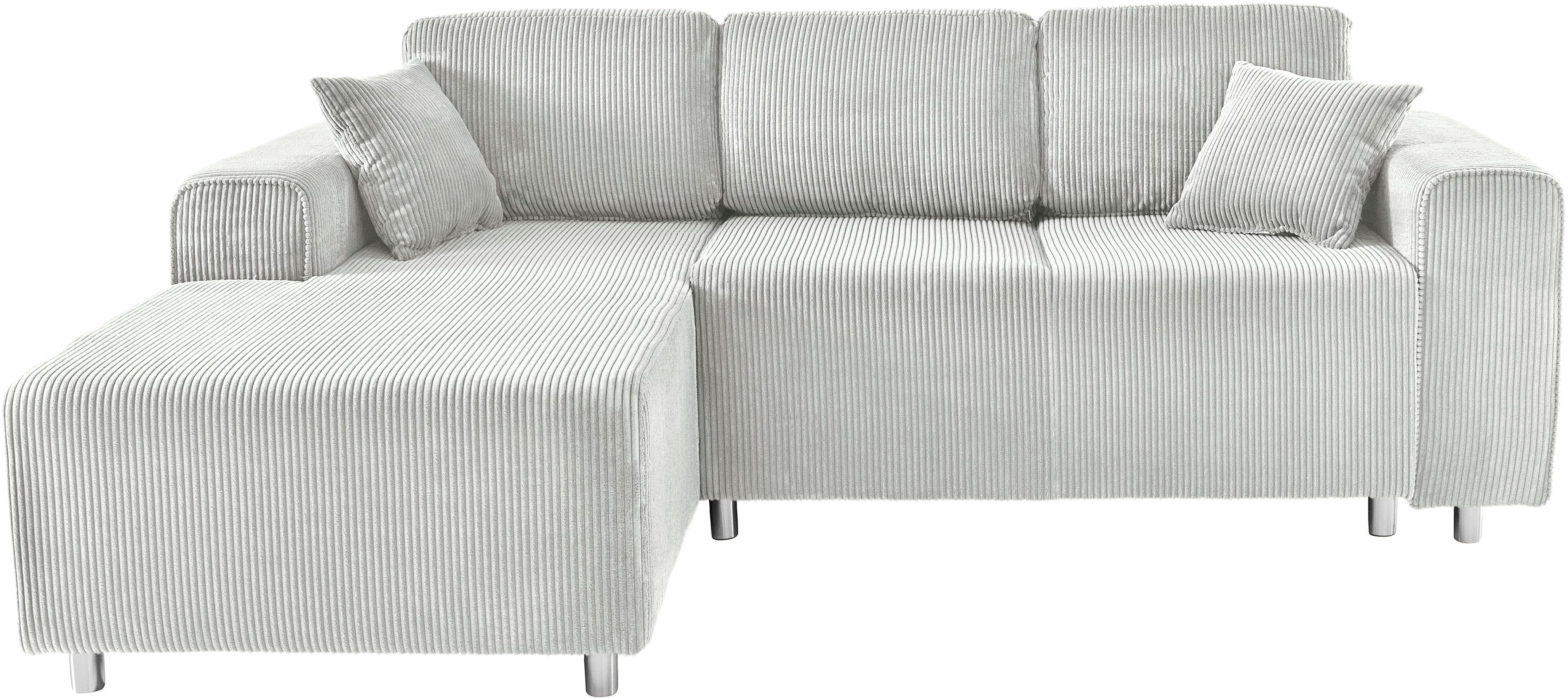 Guido Maria Kretschmer Home&Living Hoekbank Györ L-vorm, optioneel met bedfunctie en bedlade inclusief 2 sierkussens