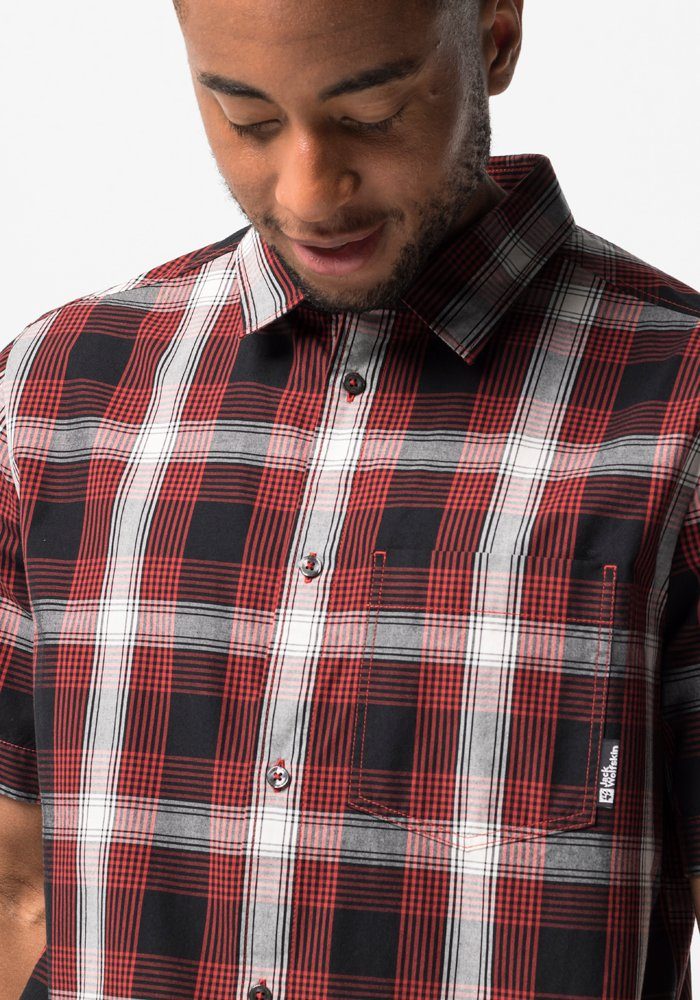 Jack Wolfskin Geruit overhemd HOT CHILI SHIRT M