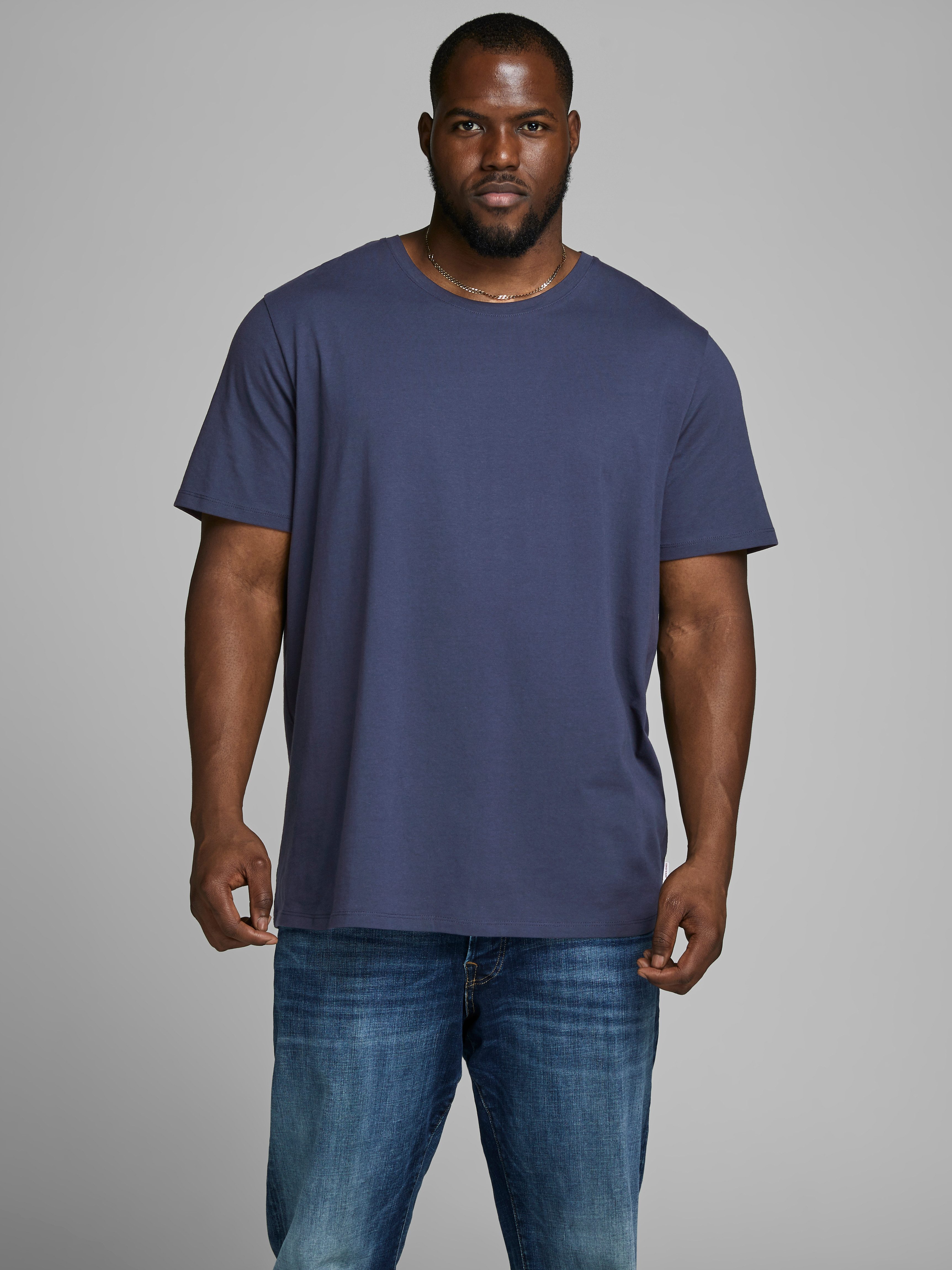 Jack & Jones PlusSize Shirt met ronde hals JJEORGANIC BASIC TEE SS O-NECK NOOS PLS