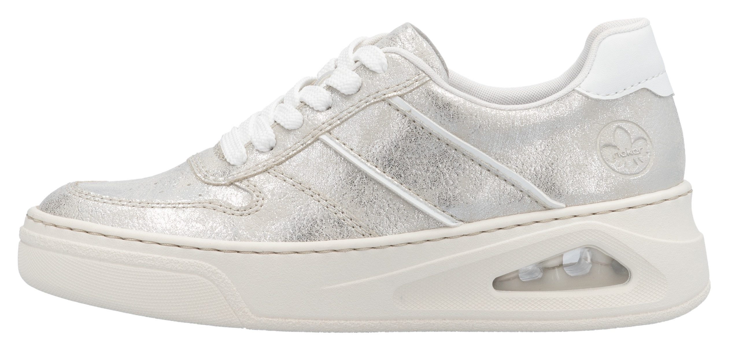 Rieker Plateausneakers , veterschoenen, lage schoen, vrijetijdssneaker met rieker air uitrusting
