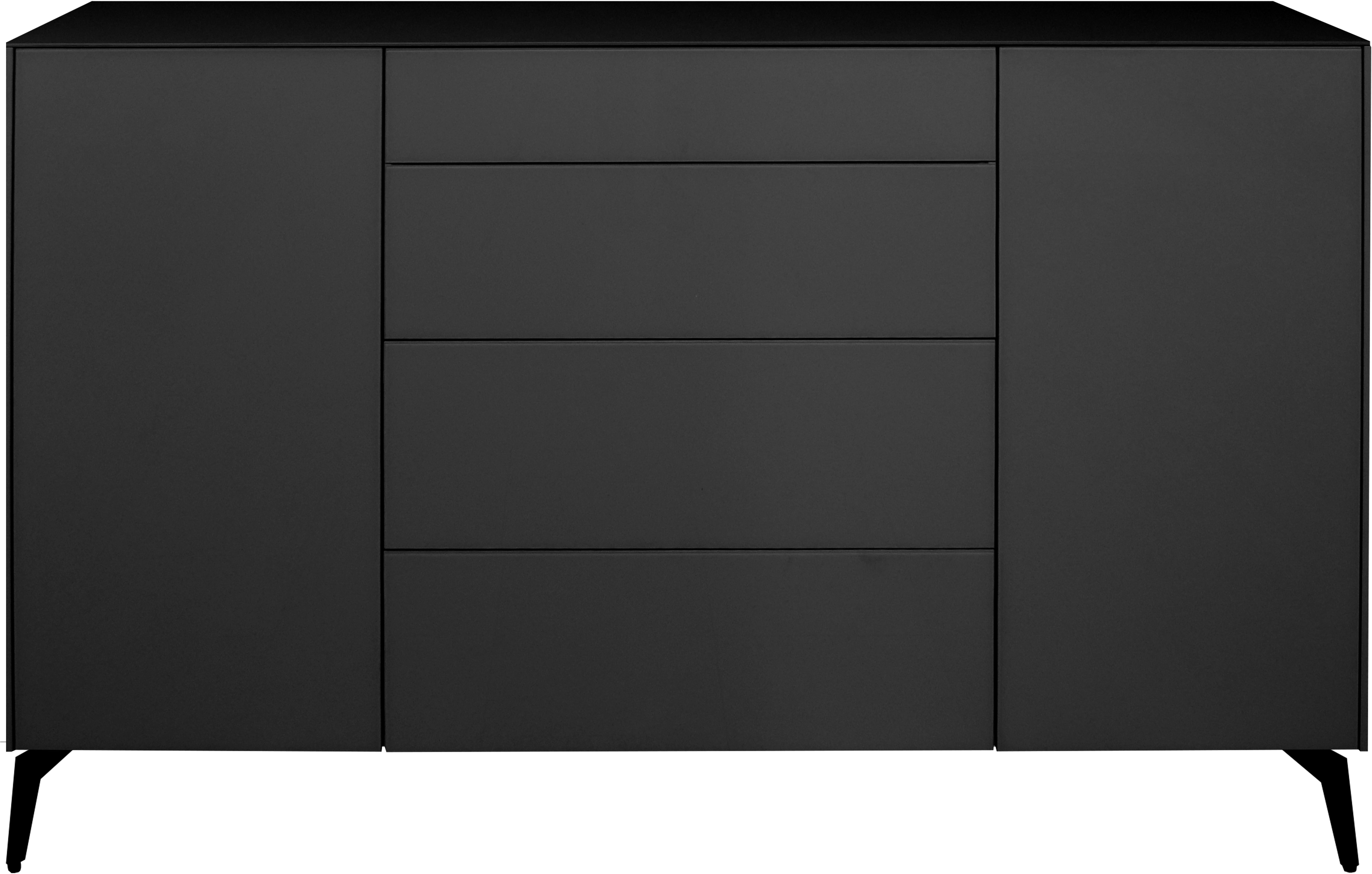 Mäusbacher Kast Imola BESTSELLER! Commode met glasfront en glazen bovenblad