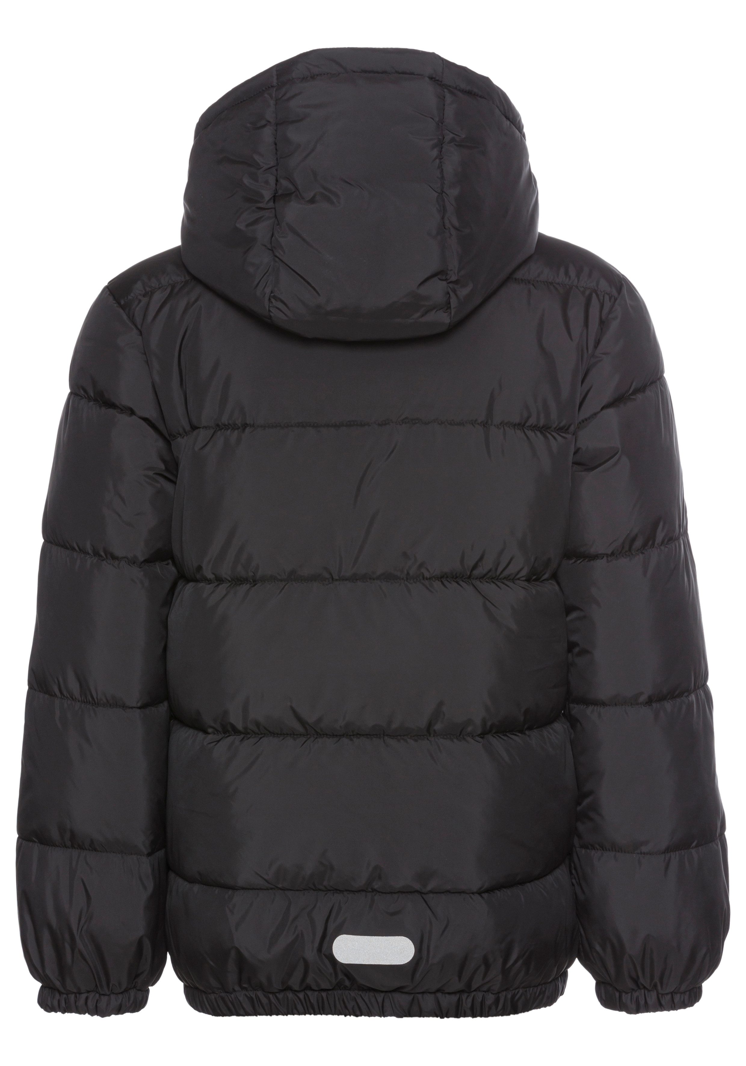 KangaROOS Winterjack , Outdoor gewatteerde jas met reflecterende logo-print