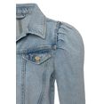 vivance jeansjack met pofmouwen blauw