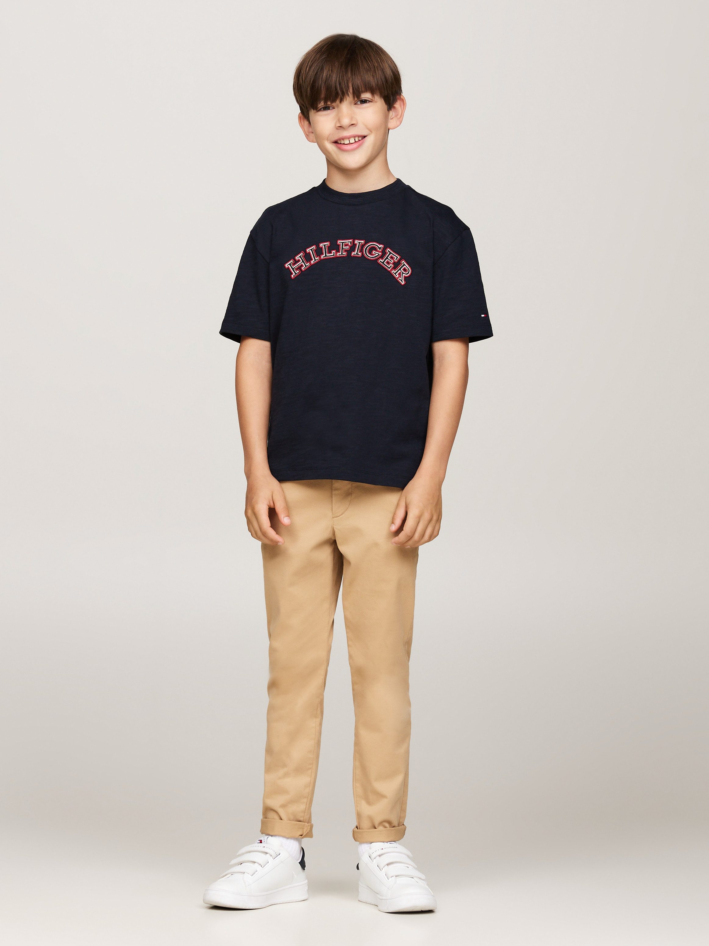 Tommy Hilfiger Shirt met korte mouwen MONOTYPE EMBROIDERED REG TEE SS