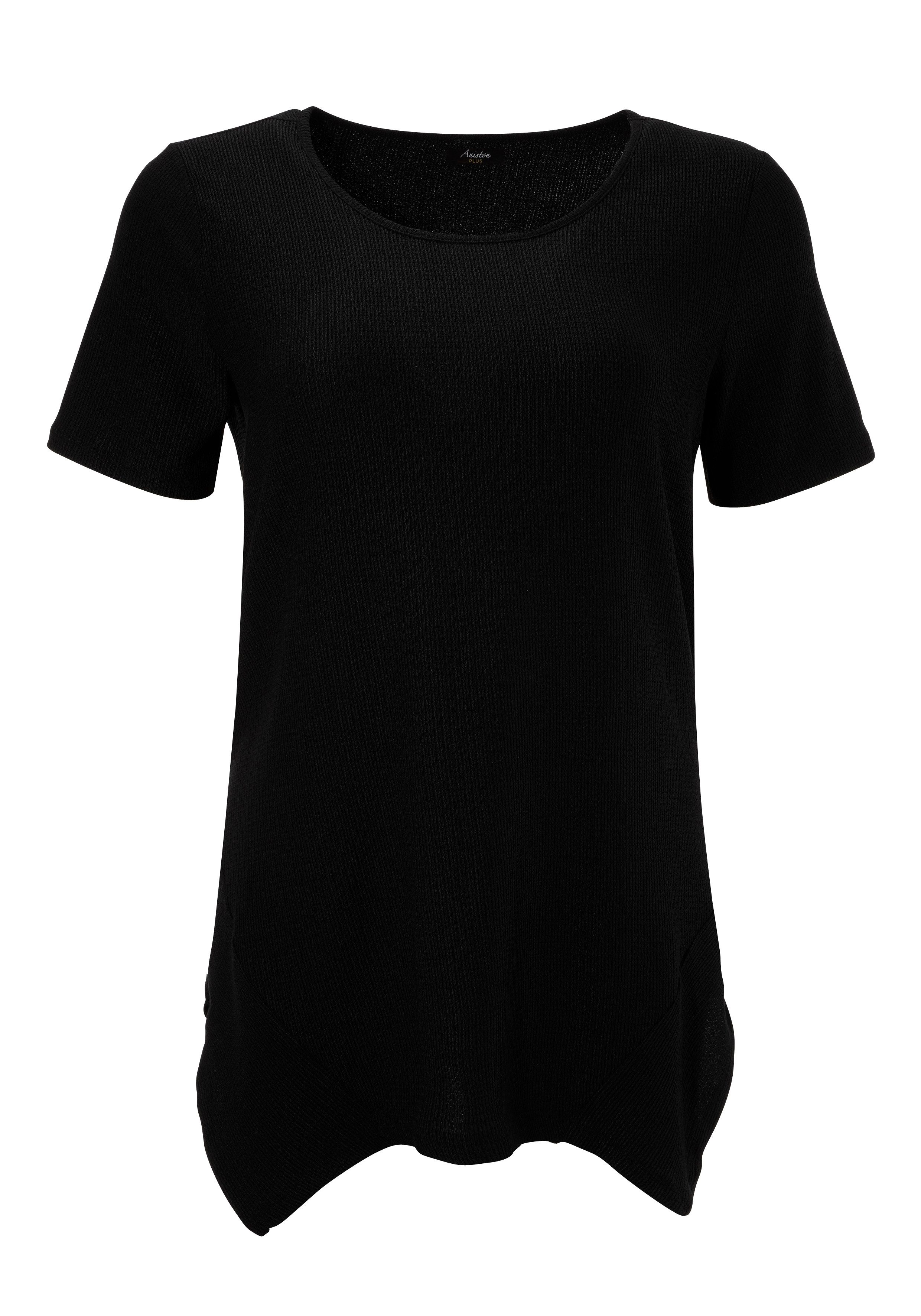 Aniston PLUS Shirt met subtiele streep-look structuur
