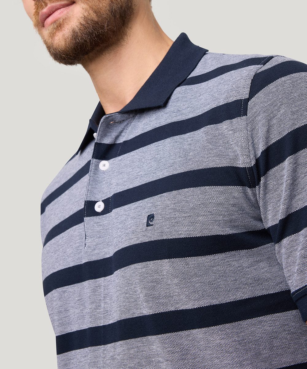 Pierre Cardin Poloshirt Polo-shirt KN met gestreept patroon