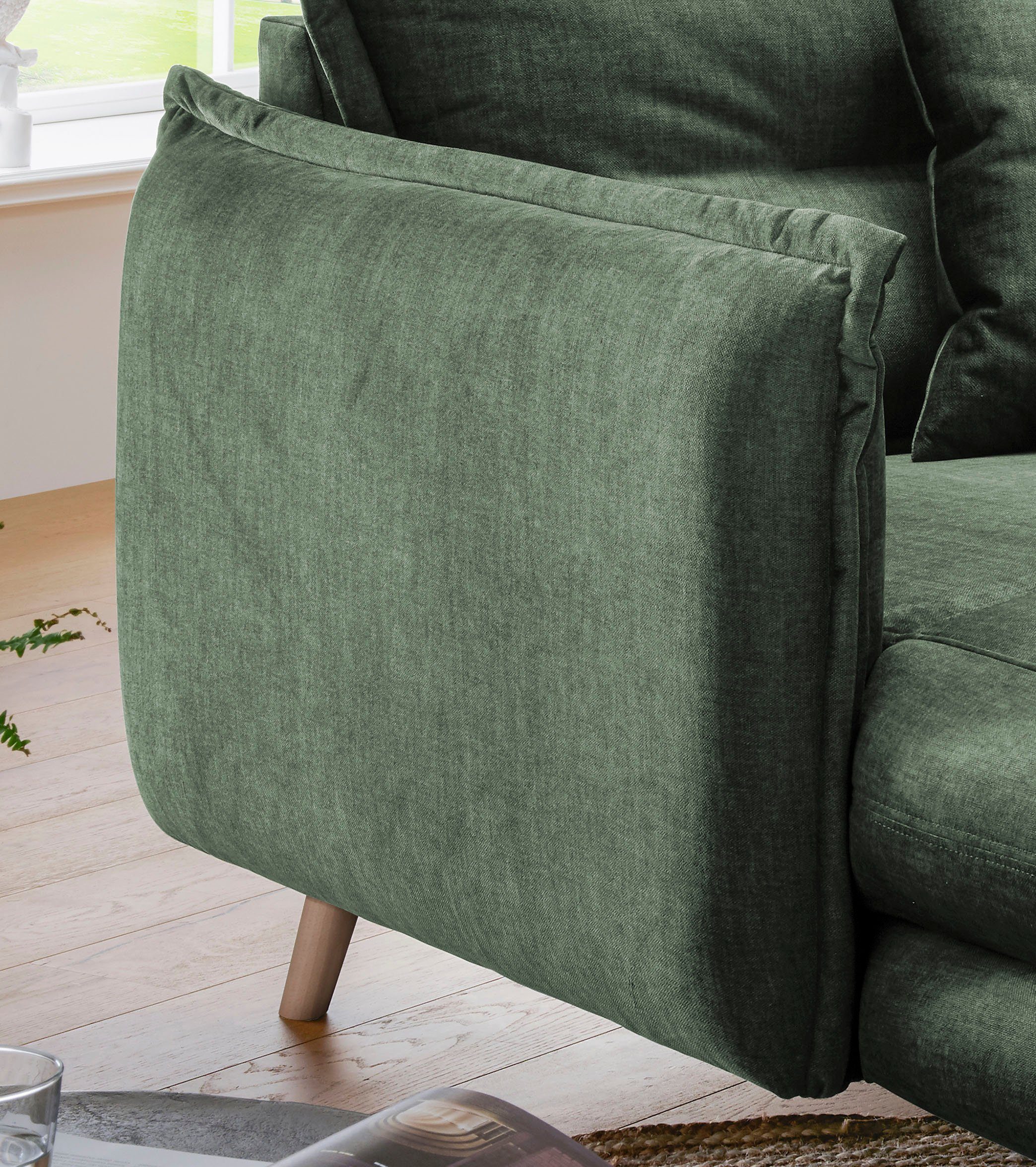INOSIGN Loveseat LAZIO moderne fauteuil met een comfortabele bekleding, 2 stuks decoratieve sierkussens