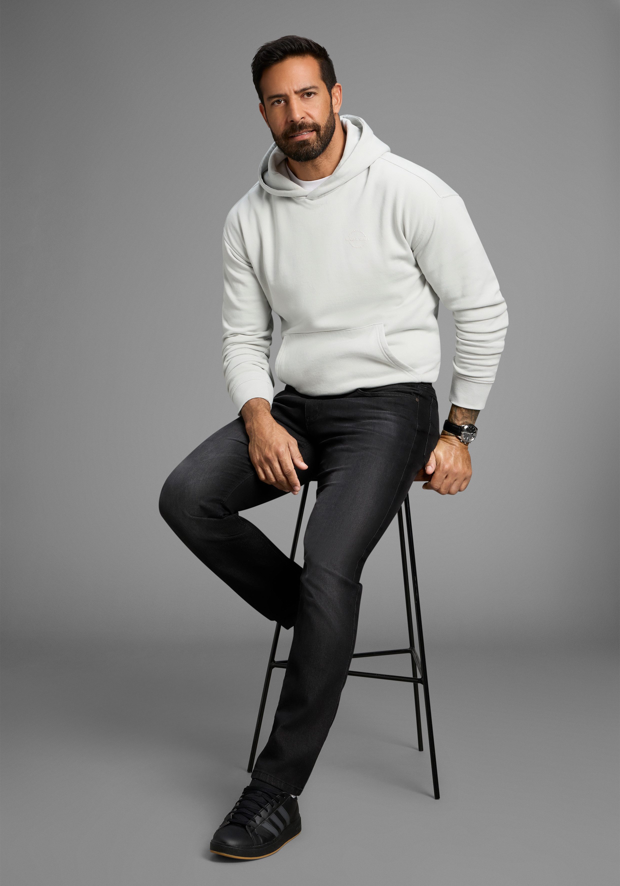 Arizona Jeans met elastische band Paul elastische tailleband, comfort-fit, rechte pijpsnit