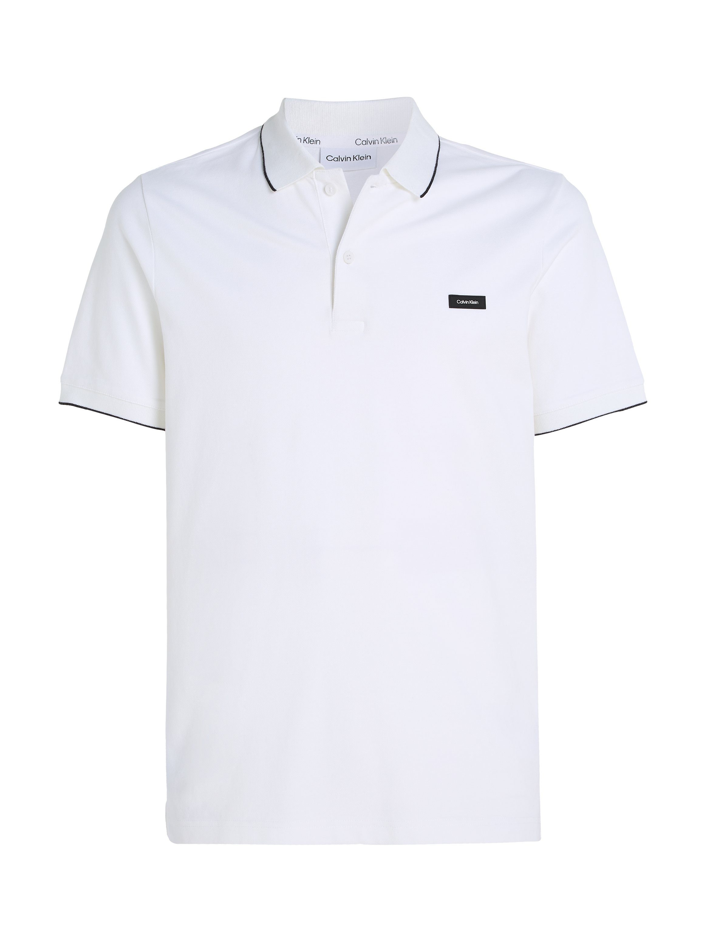 Calvin Klein Poloshirt STRETCH PIQUE TIPPING POLO