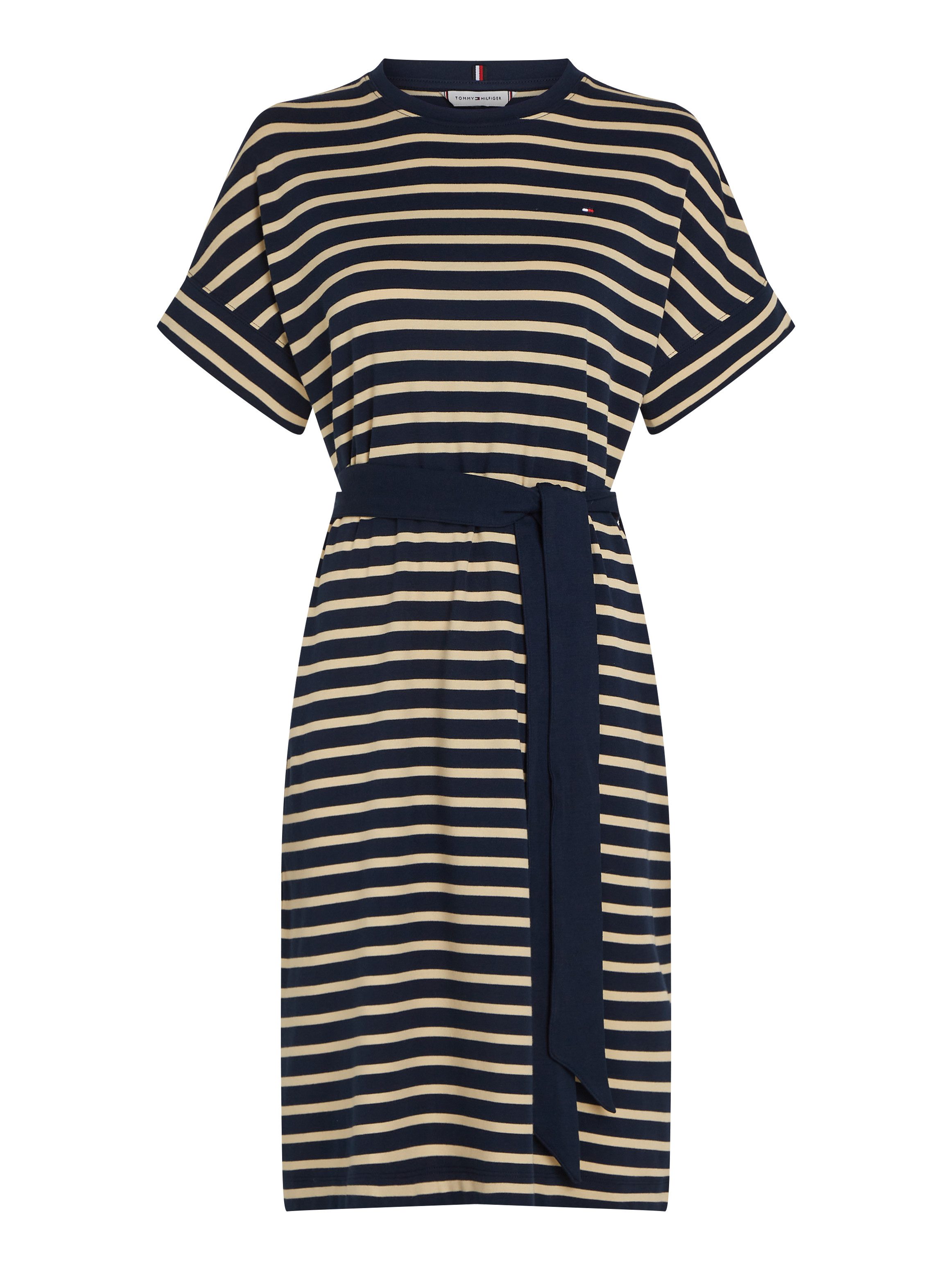 Tommy Hilfiger Jurk in a-lijn COTTON INTERLOCK SHORT DRESS