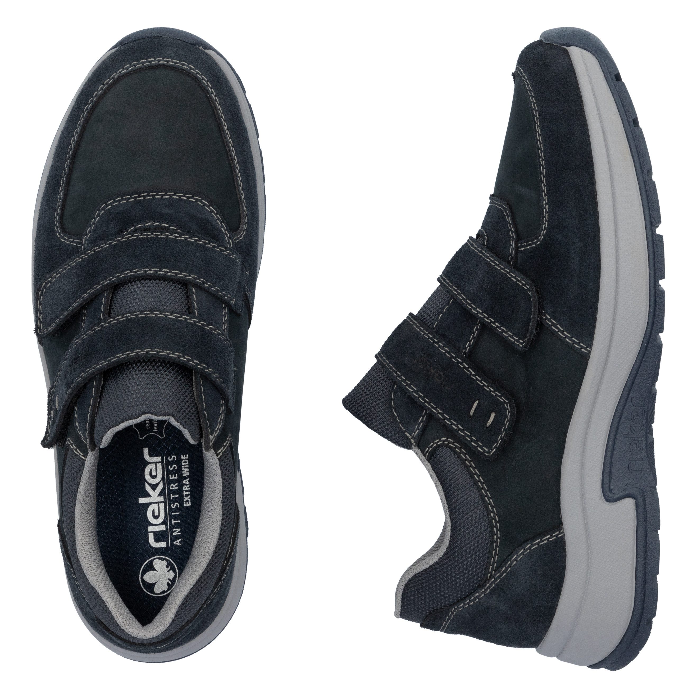 Rieker Klittenbandschoenen lage schoen, vrijetijdsschoen met uitneembare zachte inlegzool