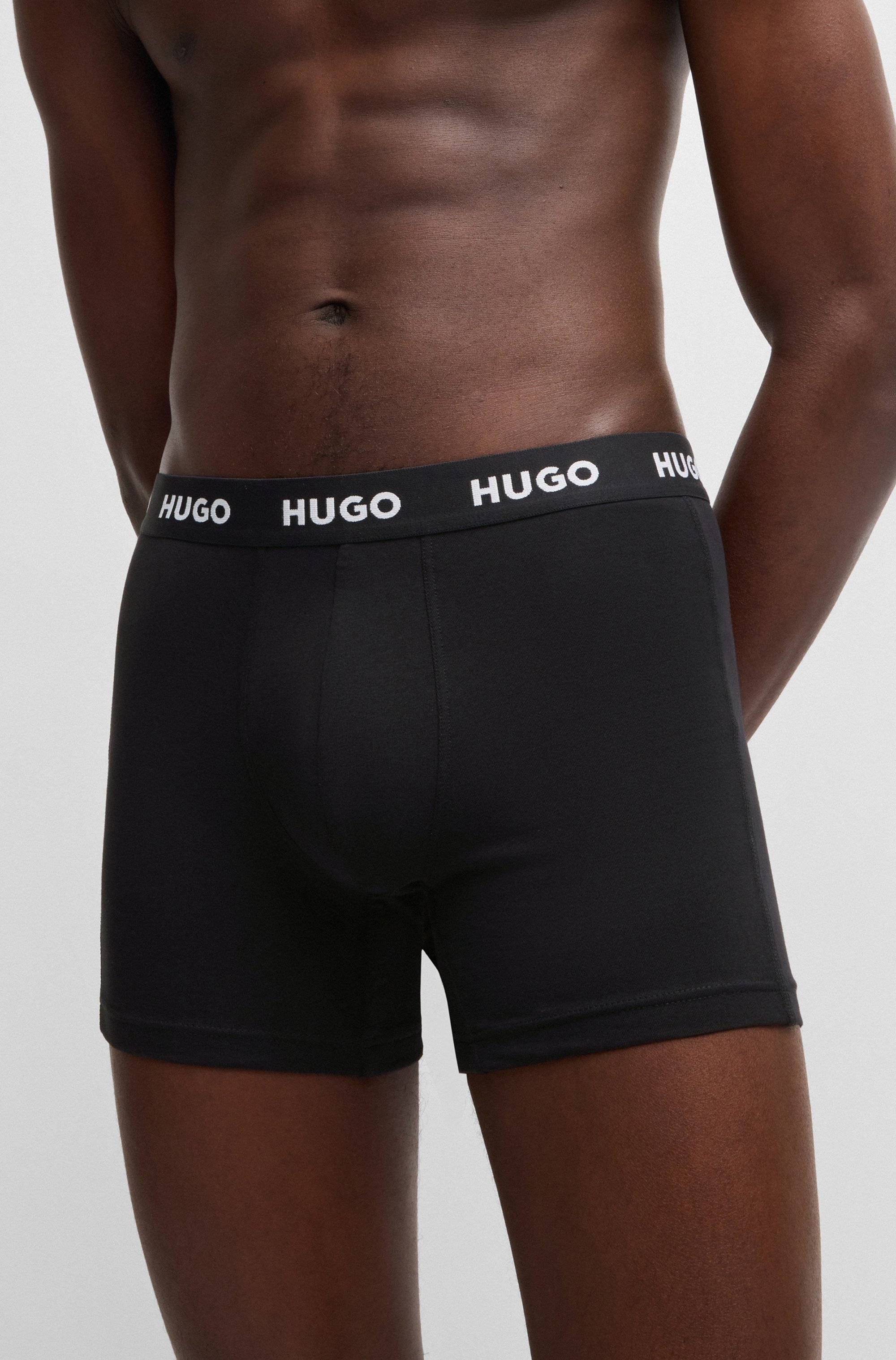 HUGO underwear Boxershort BOXERBR TRIPLET PACK met hugo logo-elastisch tailleband (3 stuks)