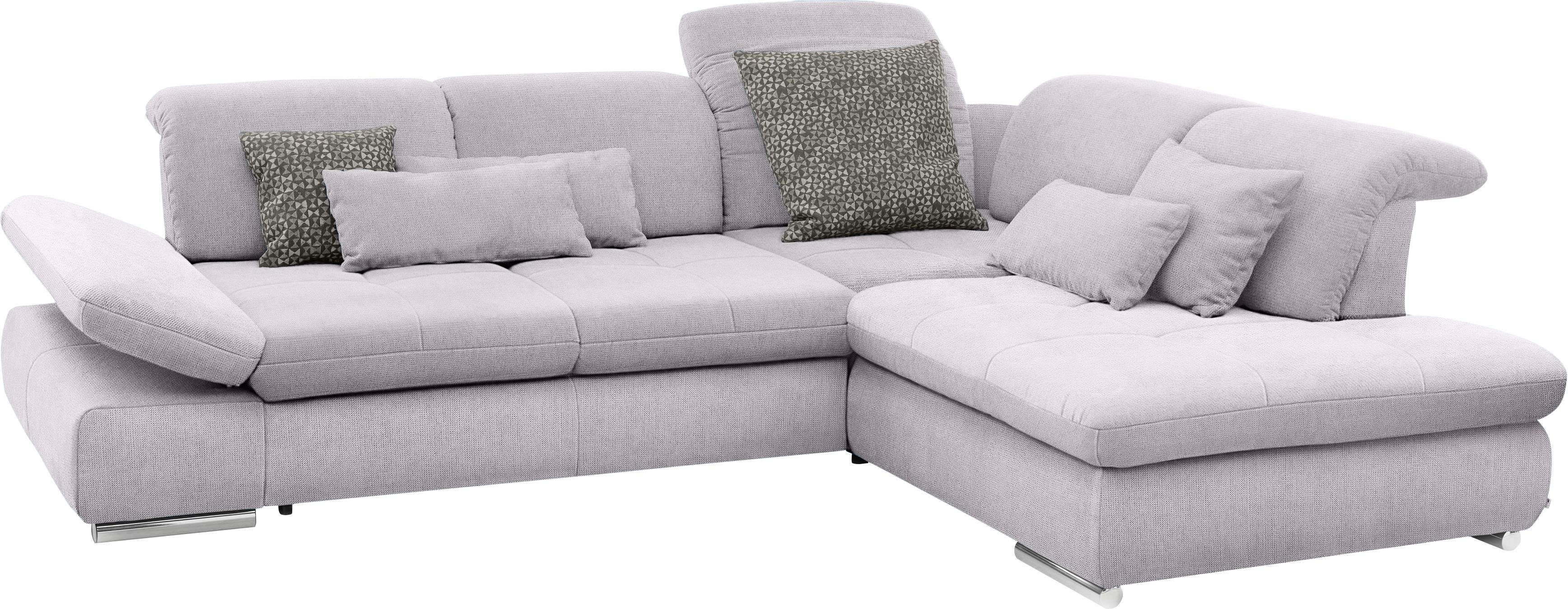 set one by Musterring Hoekbank SO 4100 met comfortabele pocketvering en hoofdeindeverstelling,