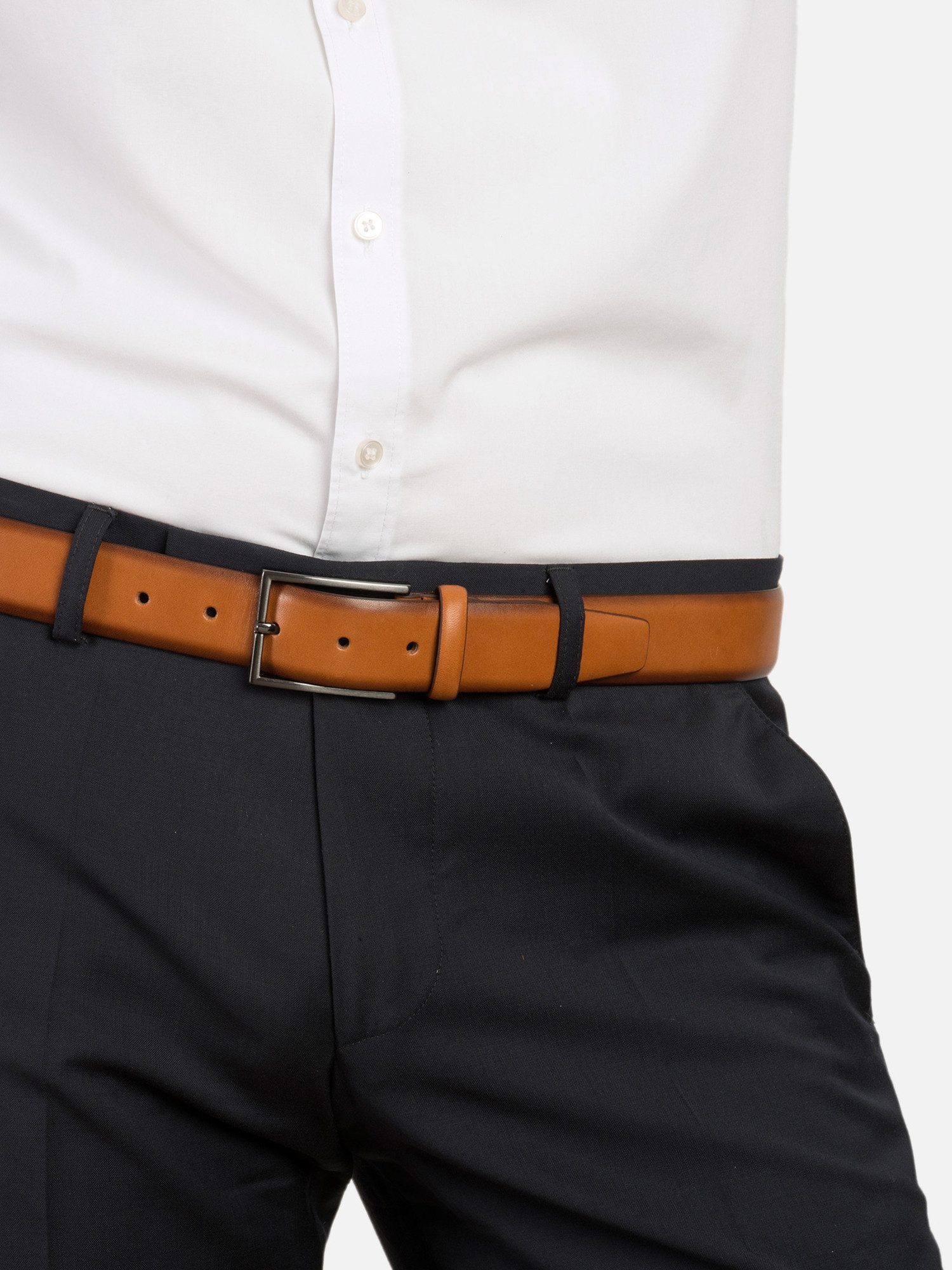 MONTI Leren riem Bordeaux