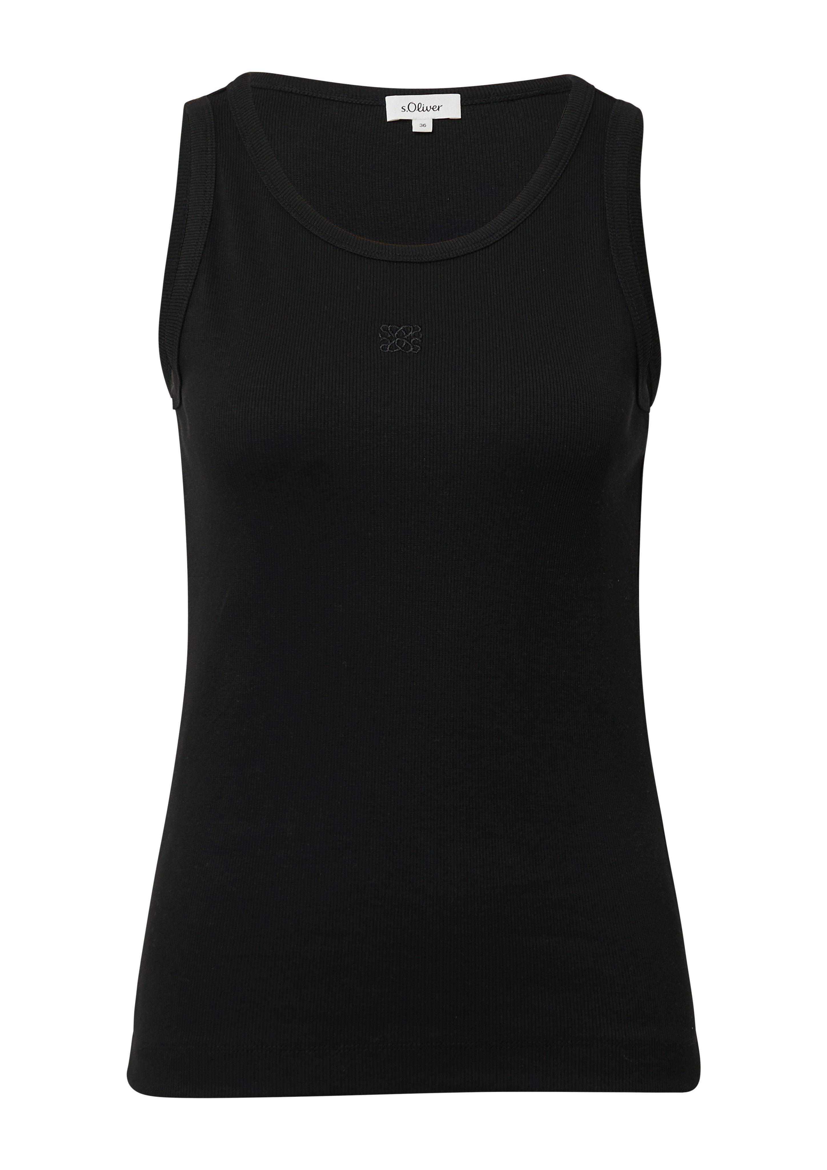 s.Oliver Tanktop met stretchaandeel