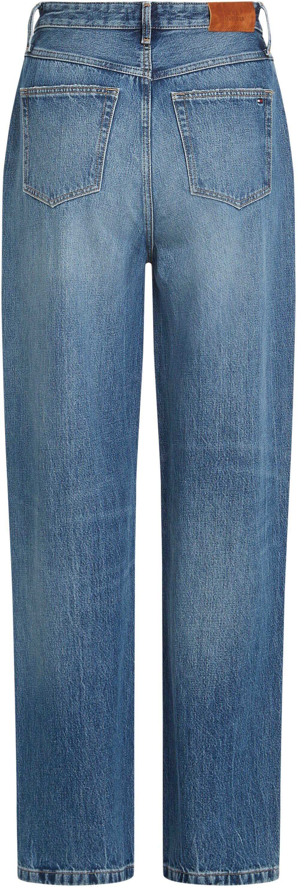 Tommy Hilfiger Straight jeans RELAXED STRAIGHT HW GER met tommy hilfiger logo-badge