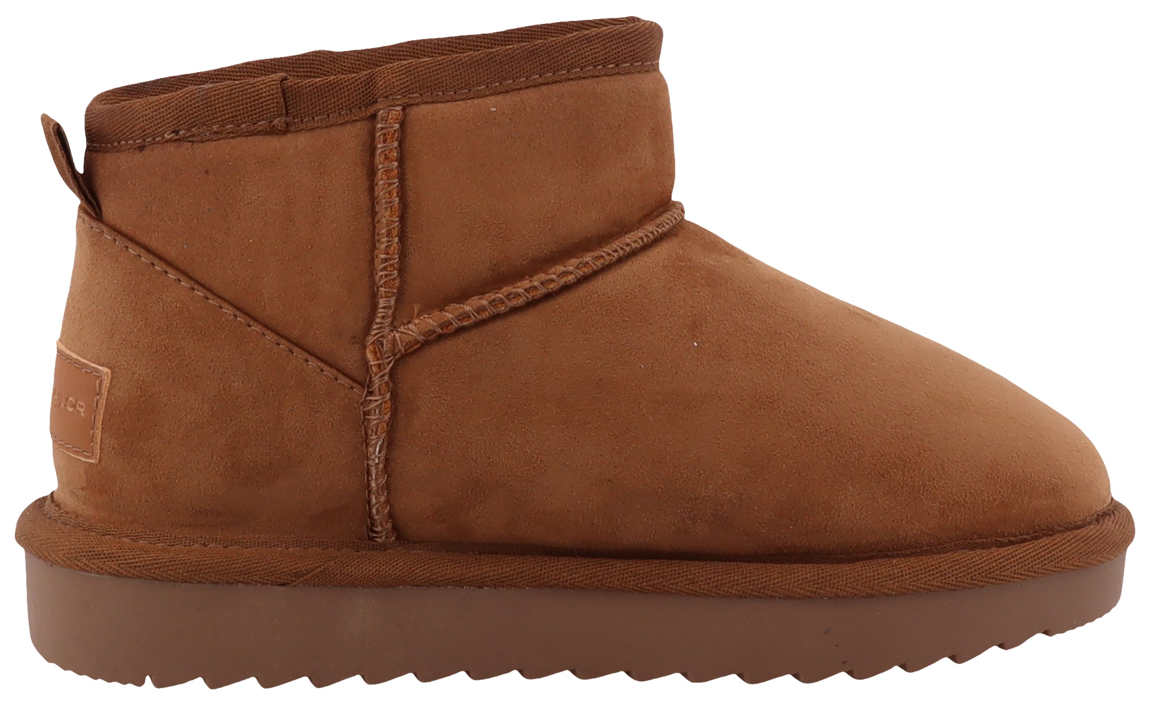 Tom Tailor Winterlaarzen , plateau, instaplaarzen, flats met logo-patch op de hiel