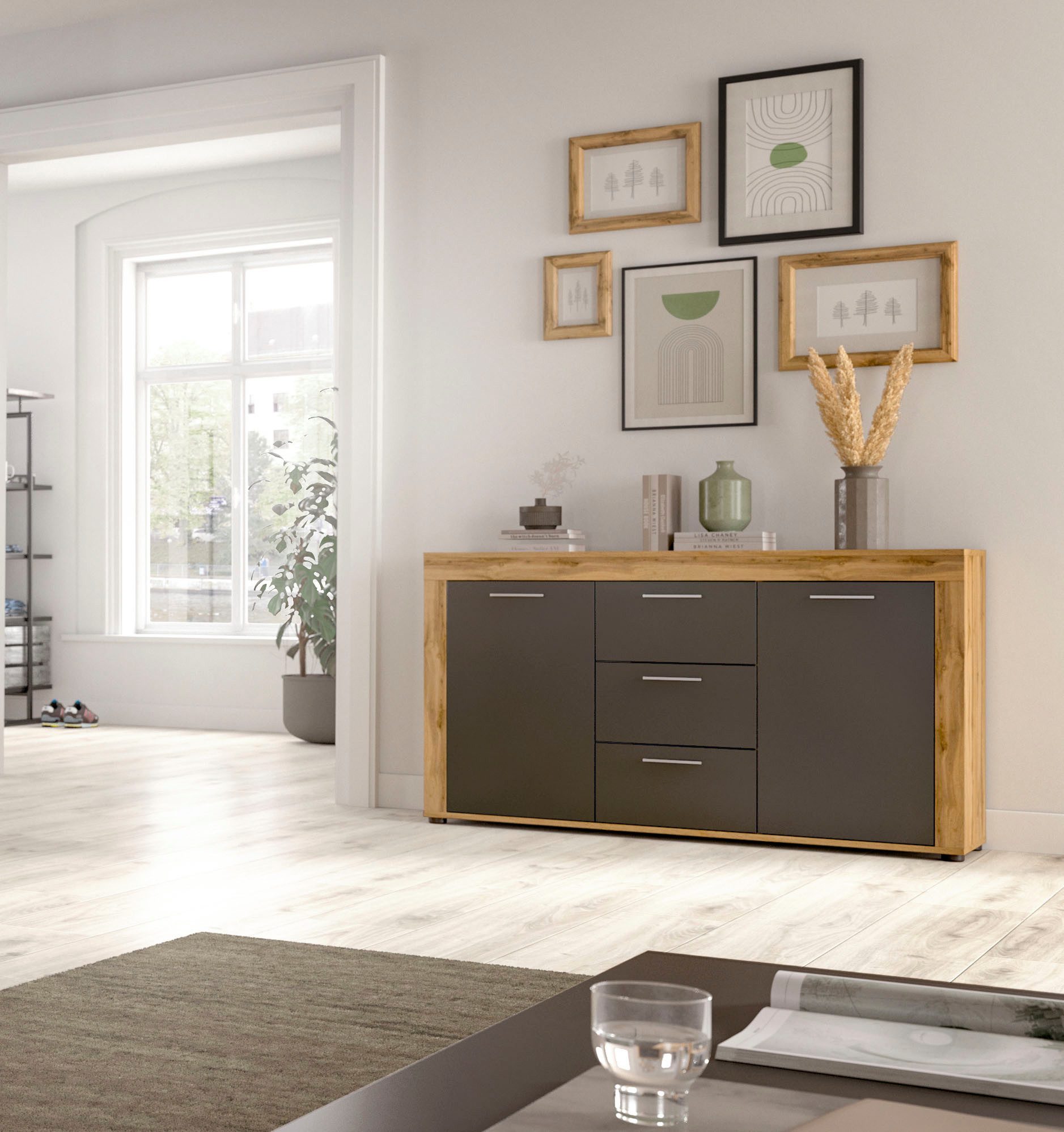 INOSIGN Dressoir Aosta, breedte 125 cm, in verschillende kleuruitvoeringen