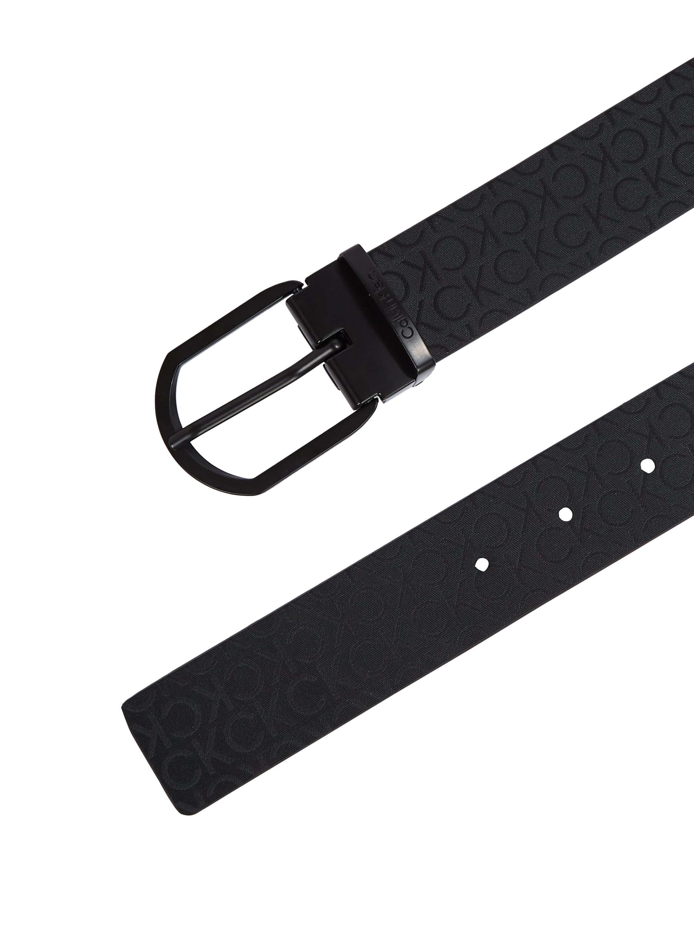 Calvin Klein Leren riem ADJ CASUAL ROUND MONO 35MM