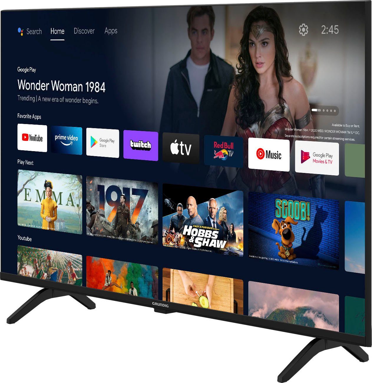 Grundig Led-TV, 80 cm / 32", HD ready, Android TV - Smart TV