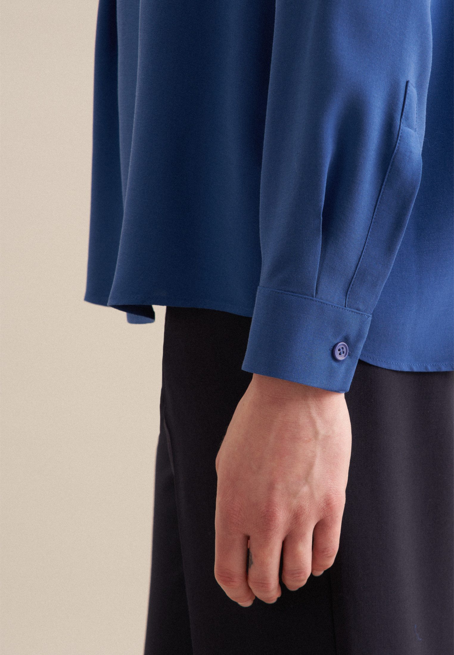 seidensticker Klassieke blouse Zwarte roos