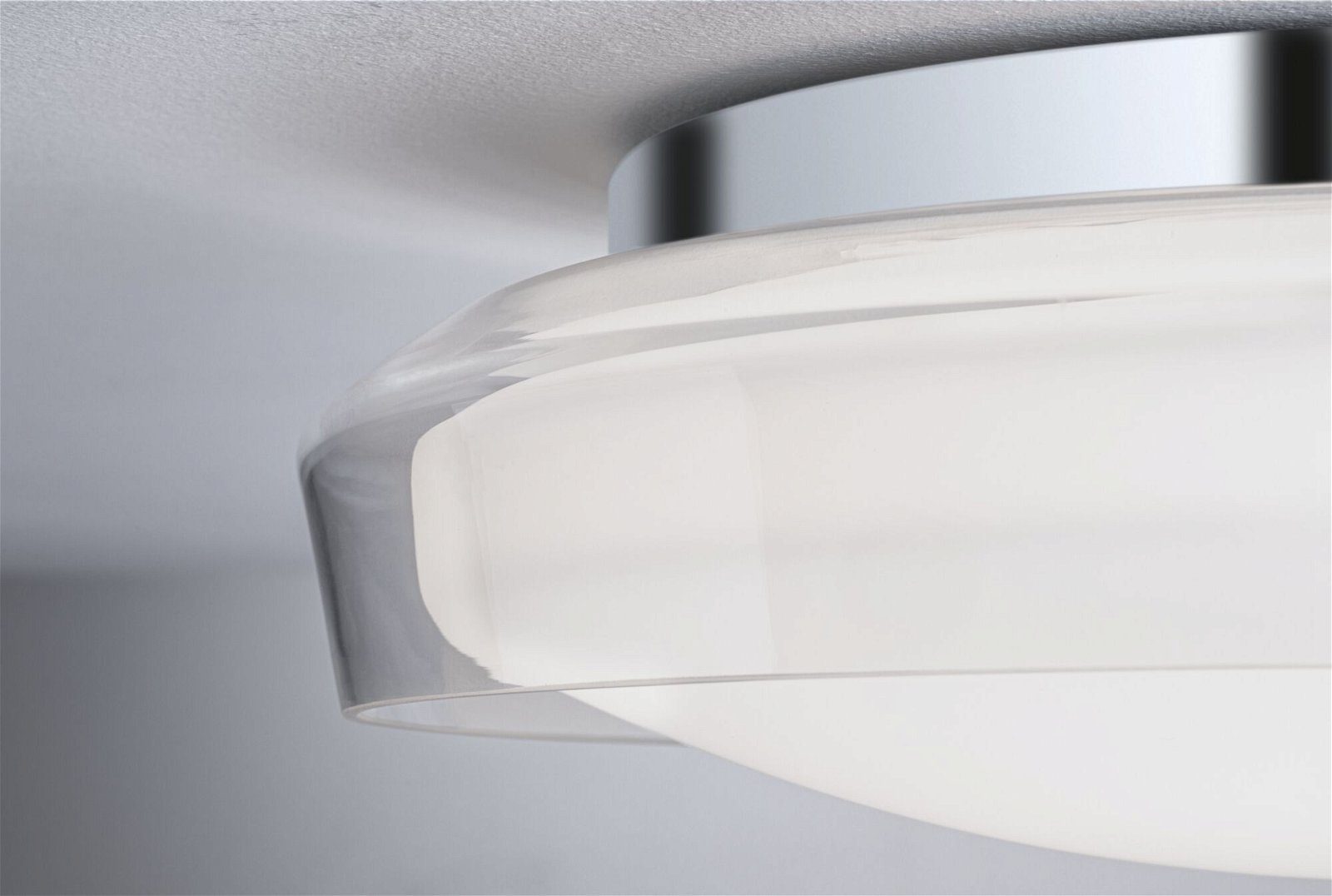 Paulmann Led-plafondlamp Selection Bathroom Luena IP44 11,5W 3000K Chroom 230V Glas/Metaal
