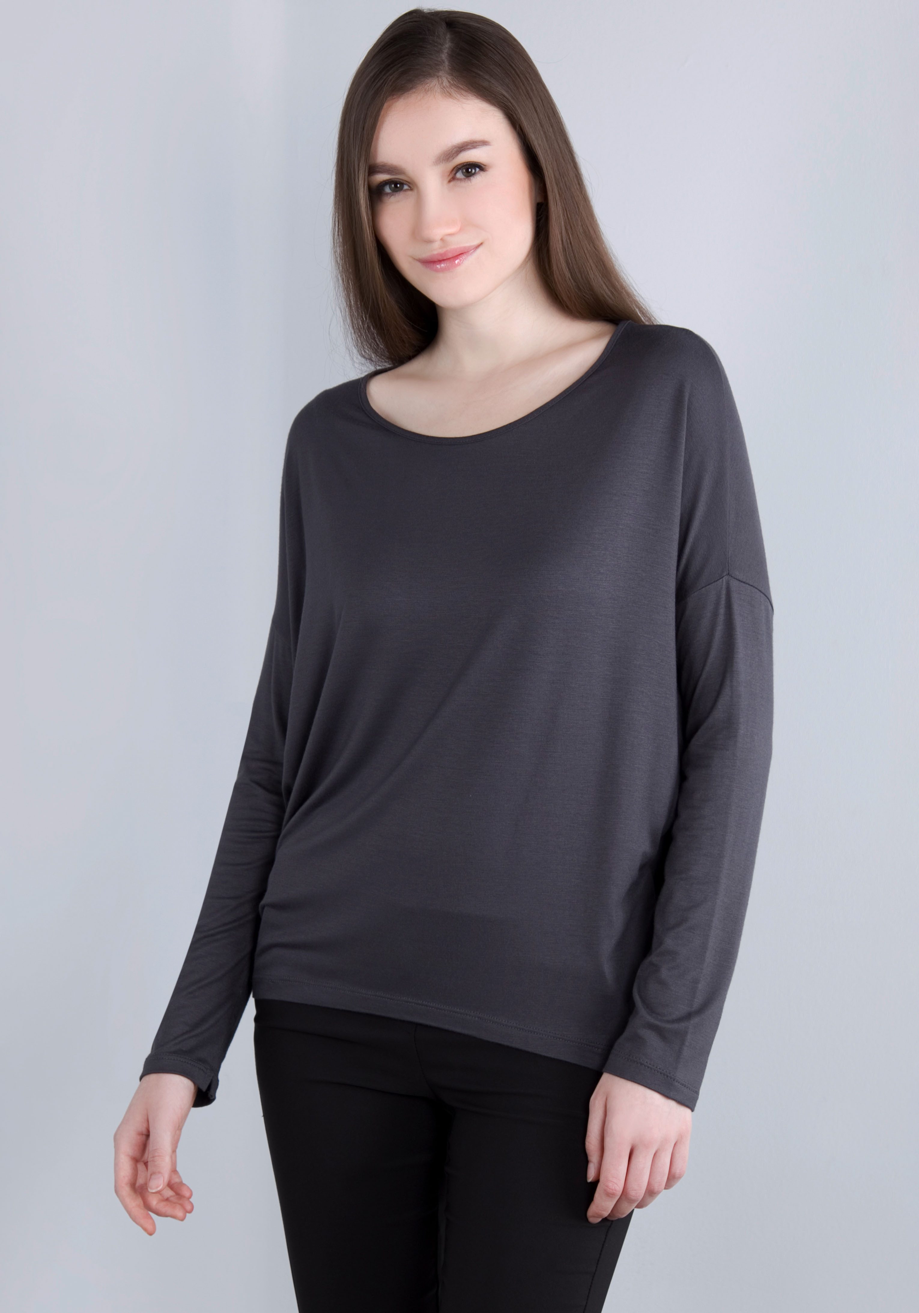 IMPERIAL Shirt met lange mouwen in casual "o-shape" vorm