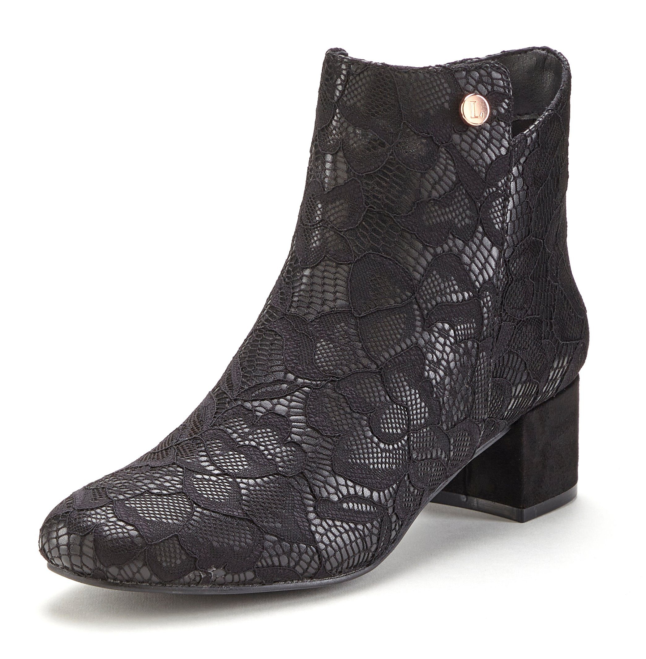 Lascana Laarsjes Laarzen, boots in elegant spitz ontwerp VEGAN