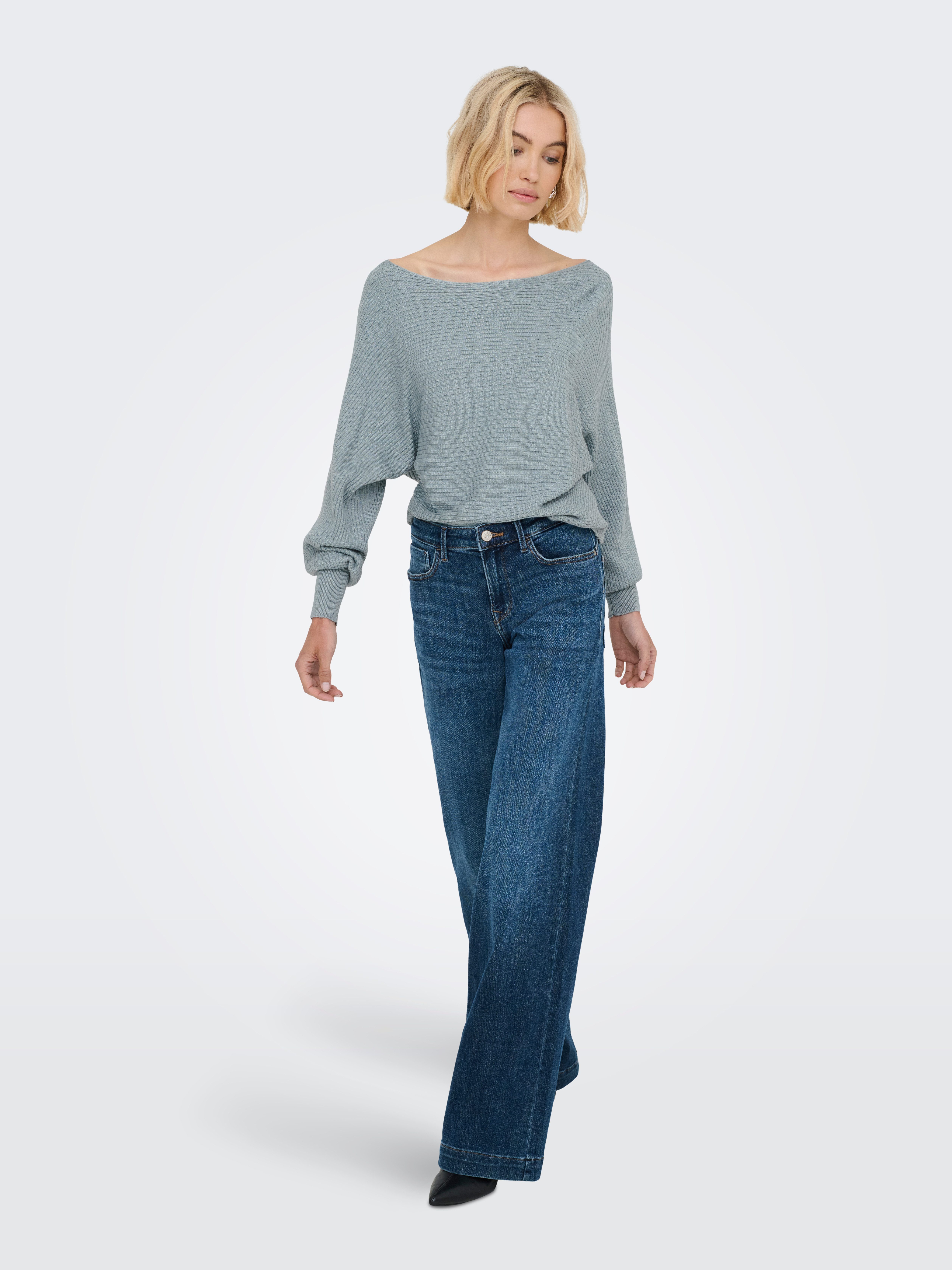 Only Gebreide trui ONLADALINE L/S SHORT PULLO KNT NOOS