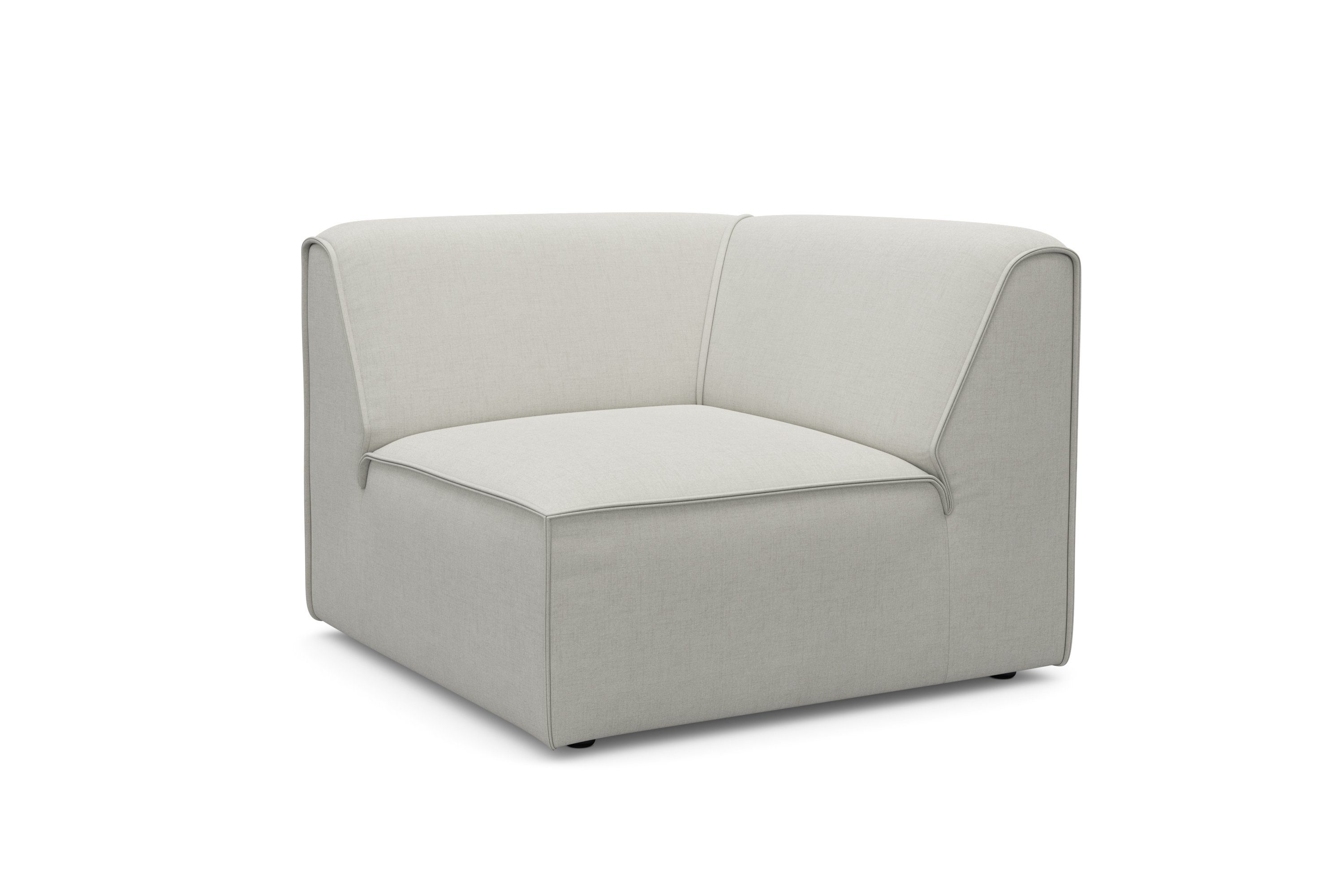 RAUM.ID Bank-hoekelement Merid, sofa-element, afmetingen B/D/H: 97/97/46 cm als module of apart te gebruiken, voor individuele samenstelling