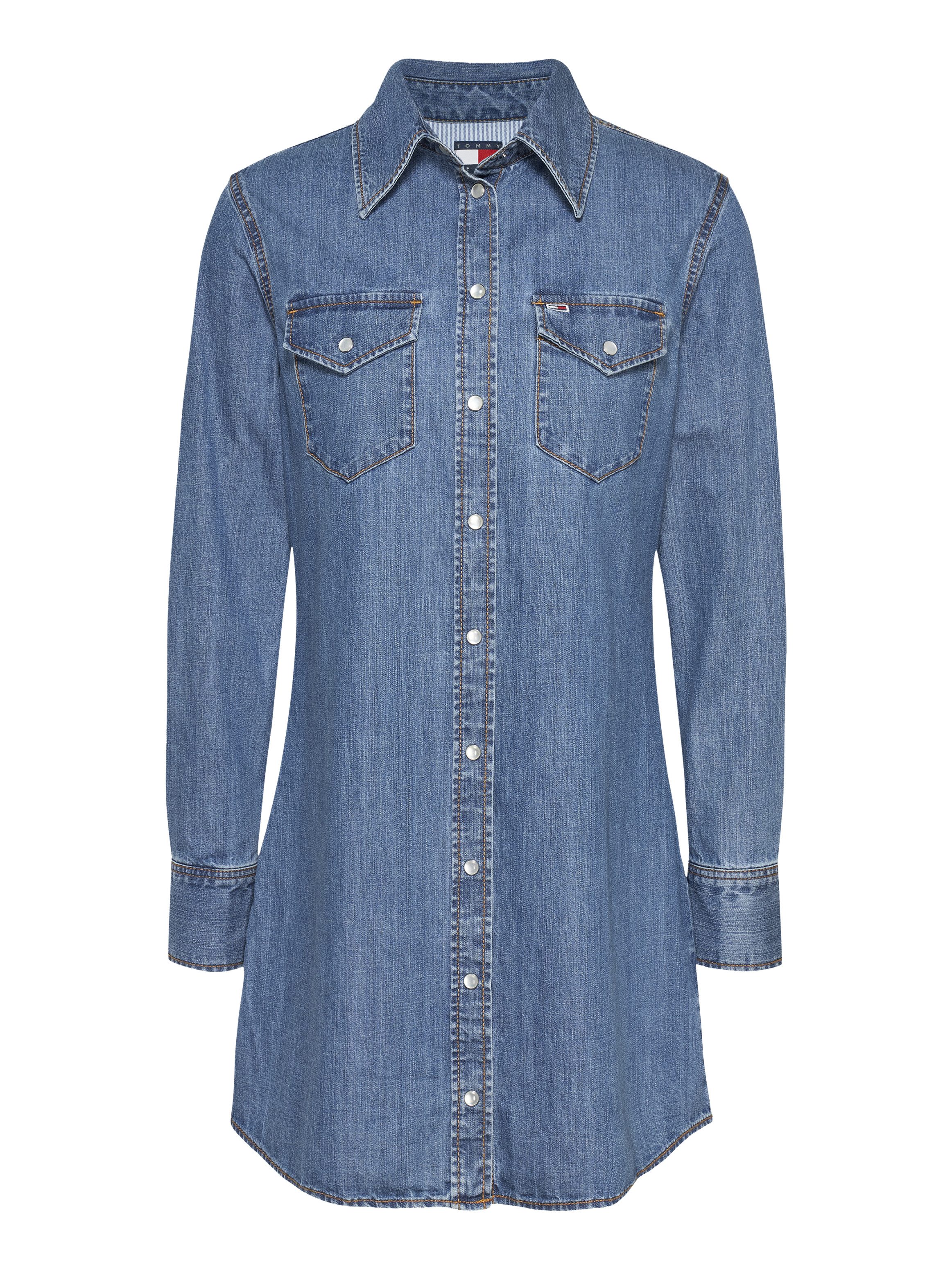 TOMMY JEANS jurk REGULAR WESTERN DRESS