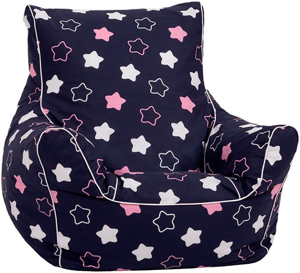 Knorrtoys® Zitzak Star, blue pink voor kinderen, made in europe