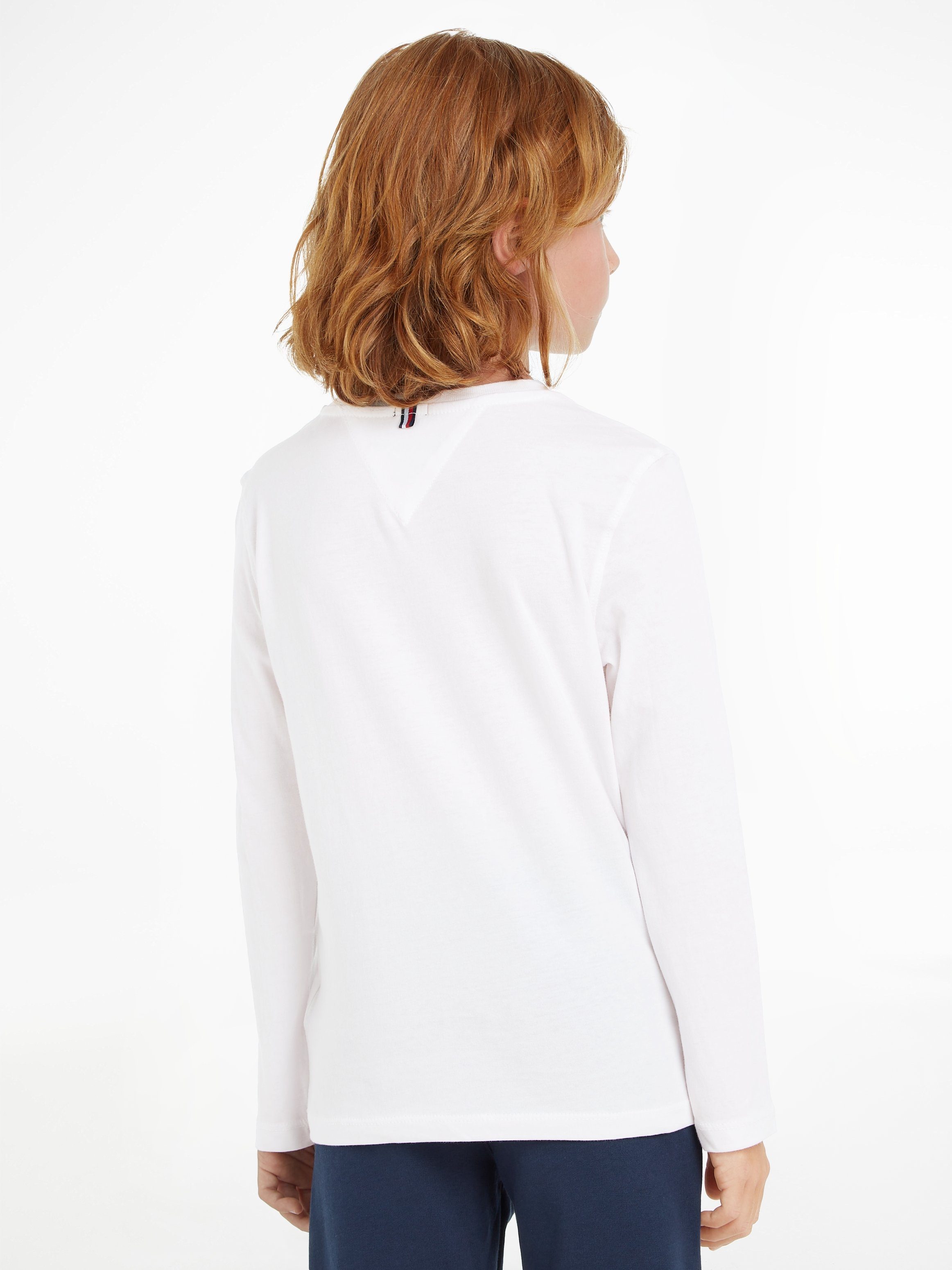 Tommy Hilfiger Shirt met lange mouwen BOYS BASIC CN KNIT L/S met tommy hilfiger logo-vlag
