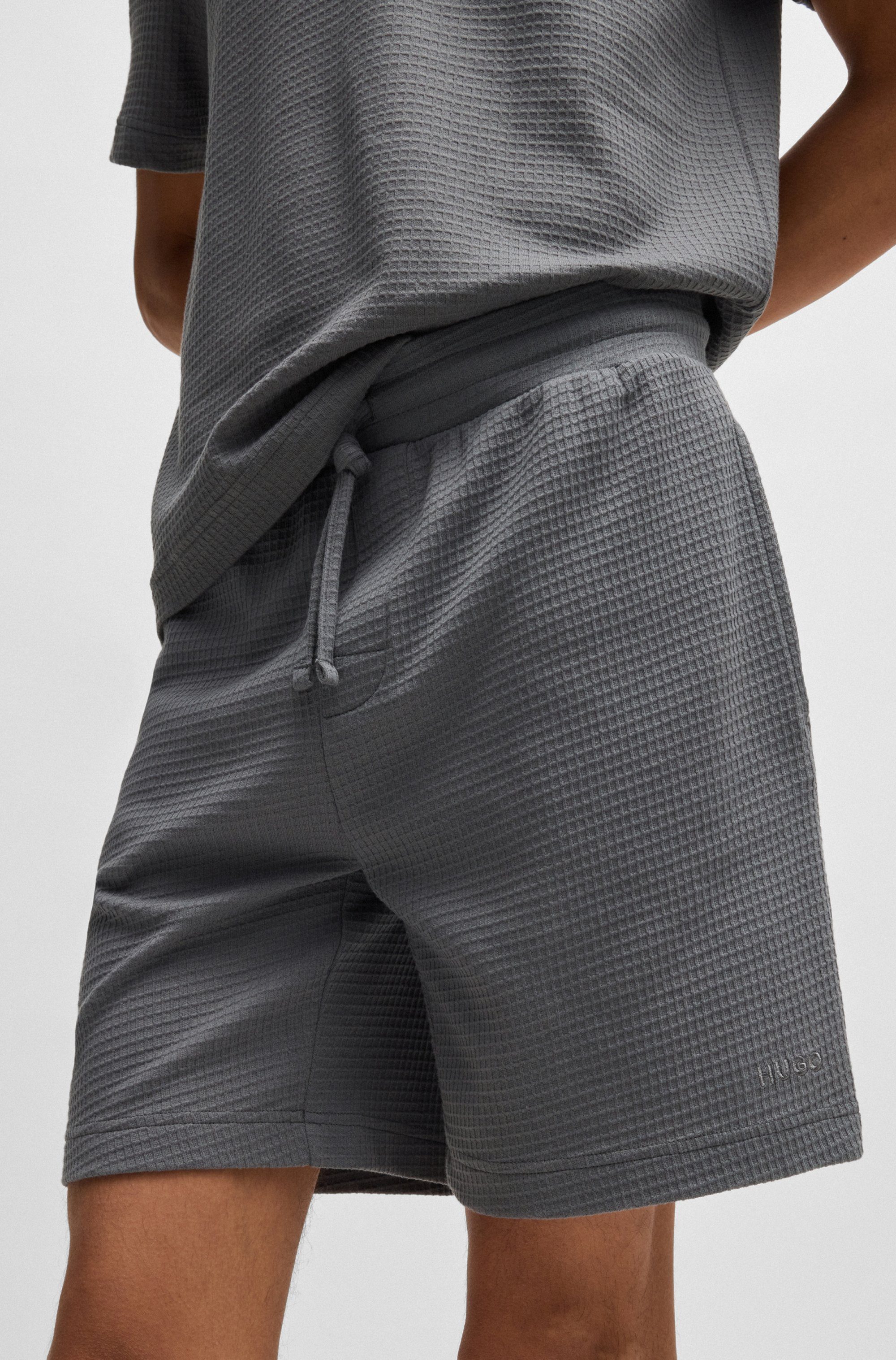 HUGO underwear Pyjamashort Austin Short met een rijgkoord