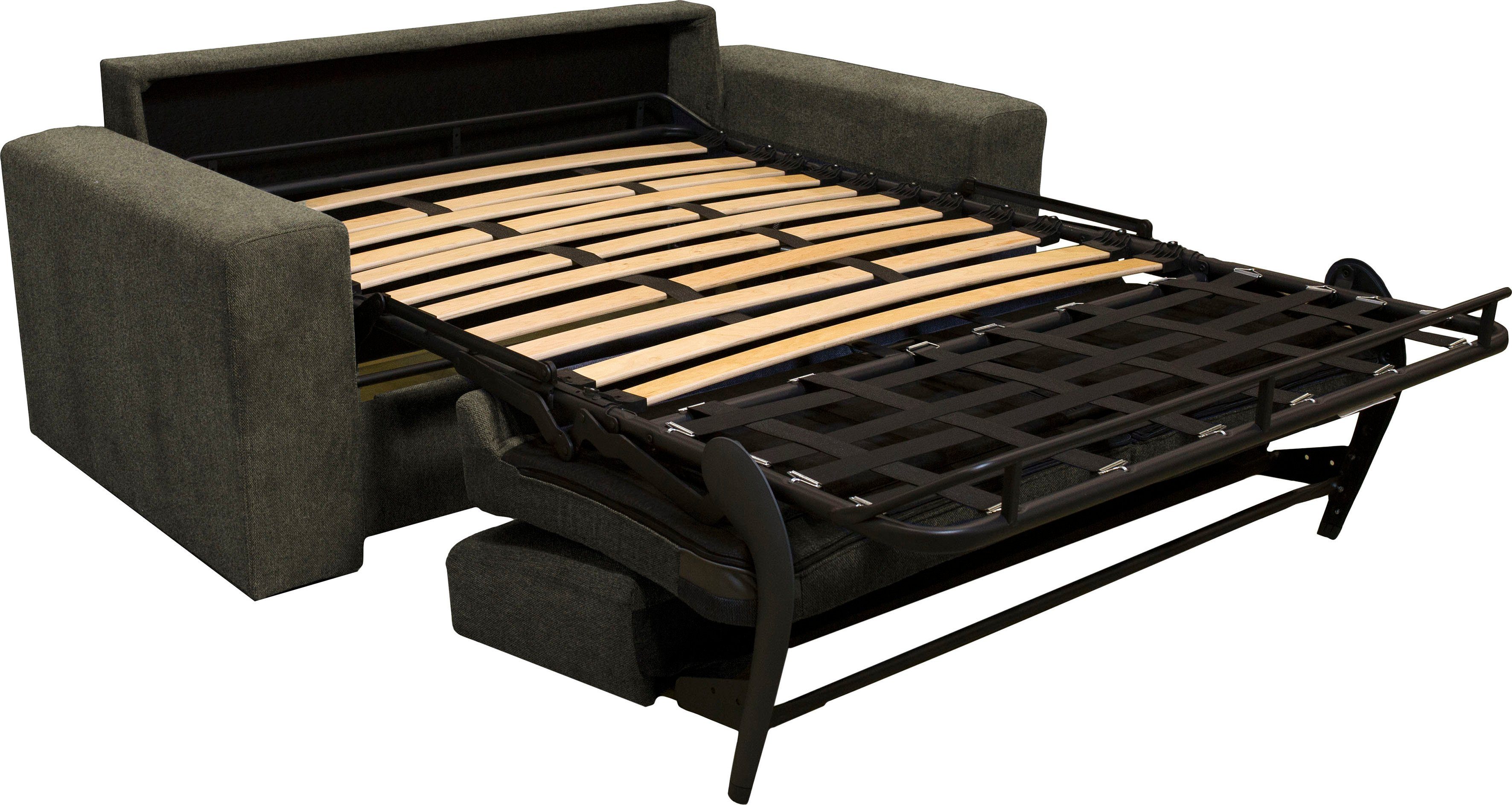 Home affaire 2-zitsbank Roma matras hoogte 14 cm Bedfunctie, met vering, Afmeting liggend ca. 123x198 cm