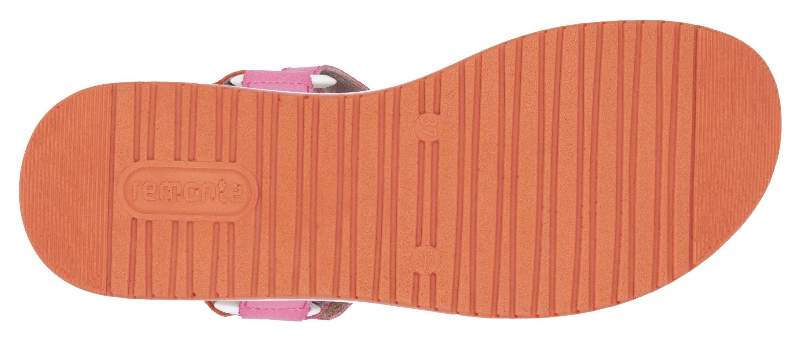 Remonte Sandalen Elisabeth Hurley-Collection , sleehak, klittenbandschoen, sandaal met plateauschoen
