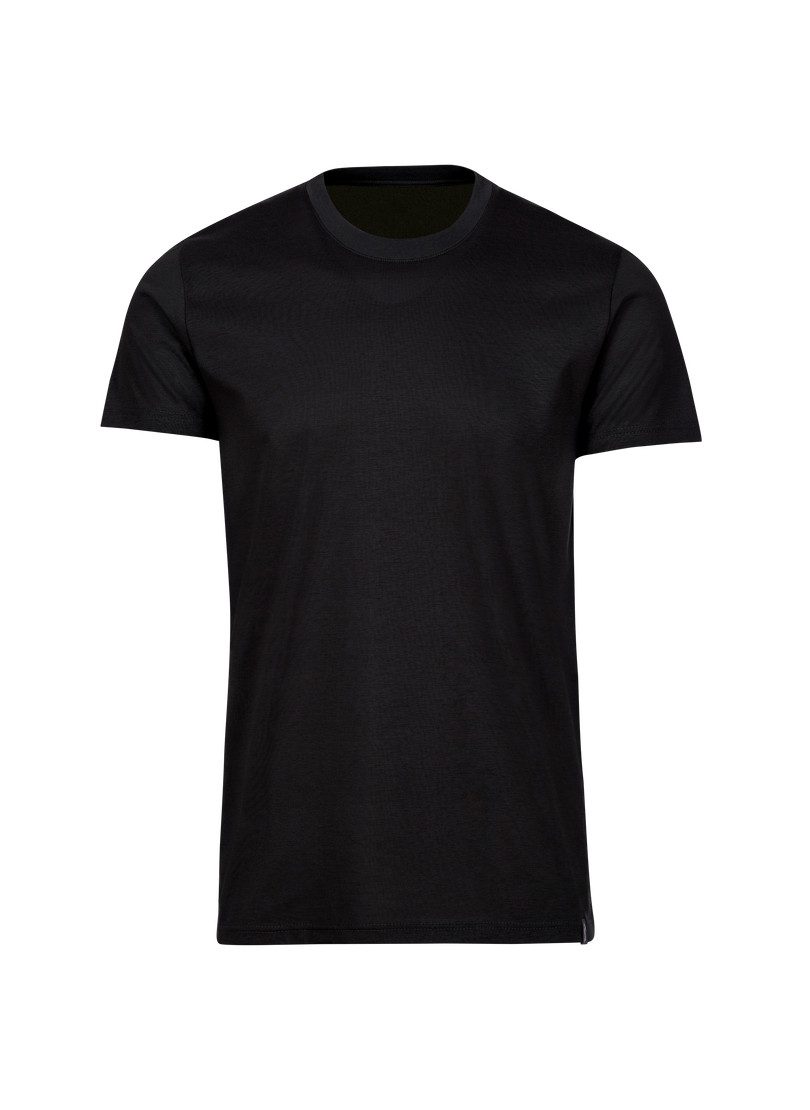 Trigema T-shirt TRIGEMA Slim-fit T-shirt van DELUXE-katoen (1-delig)
