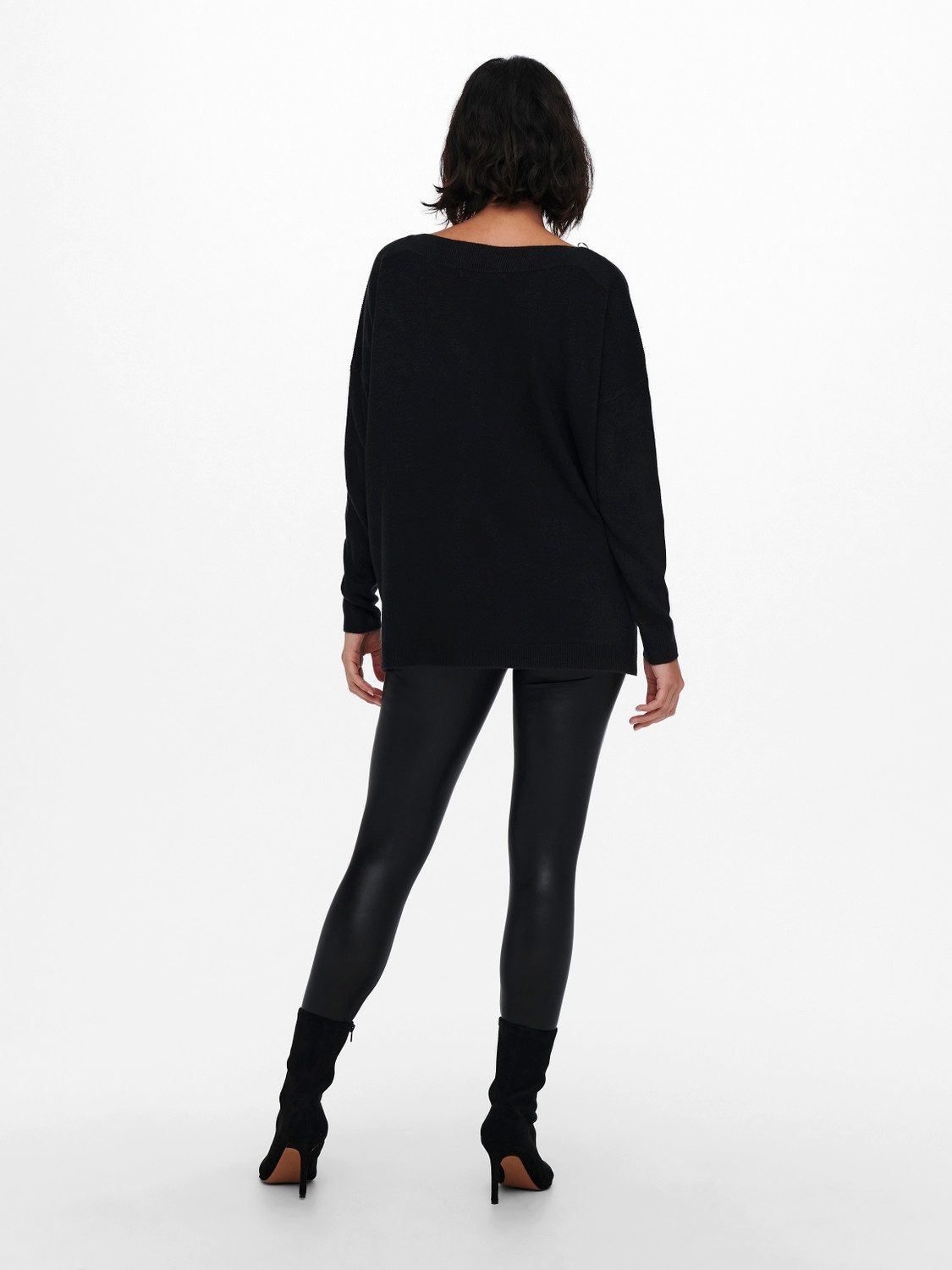 Only Gebreide trui ONLAMALIA L/S BOATNECK
