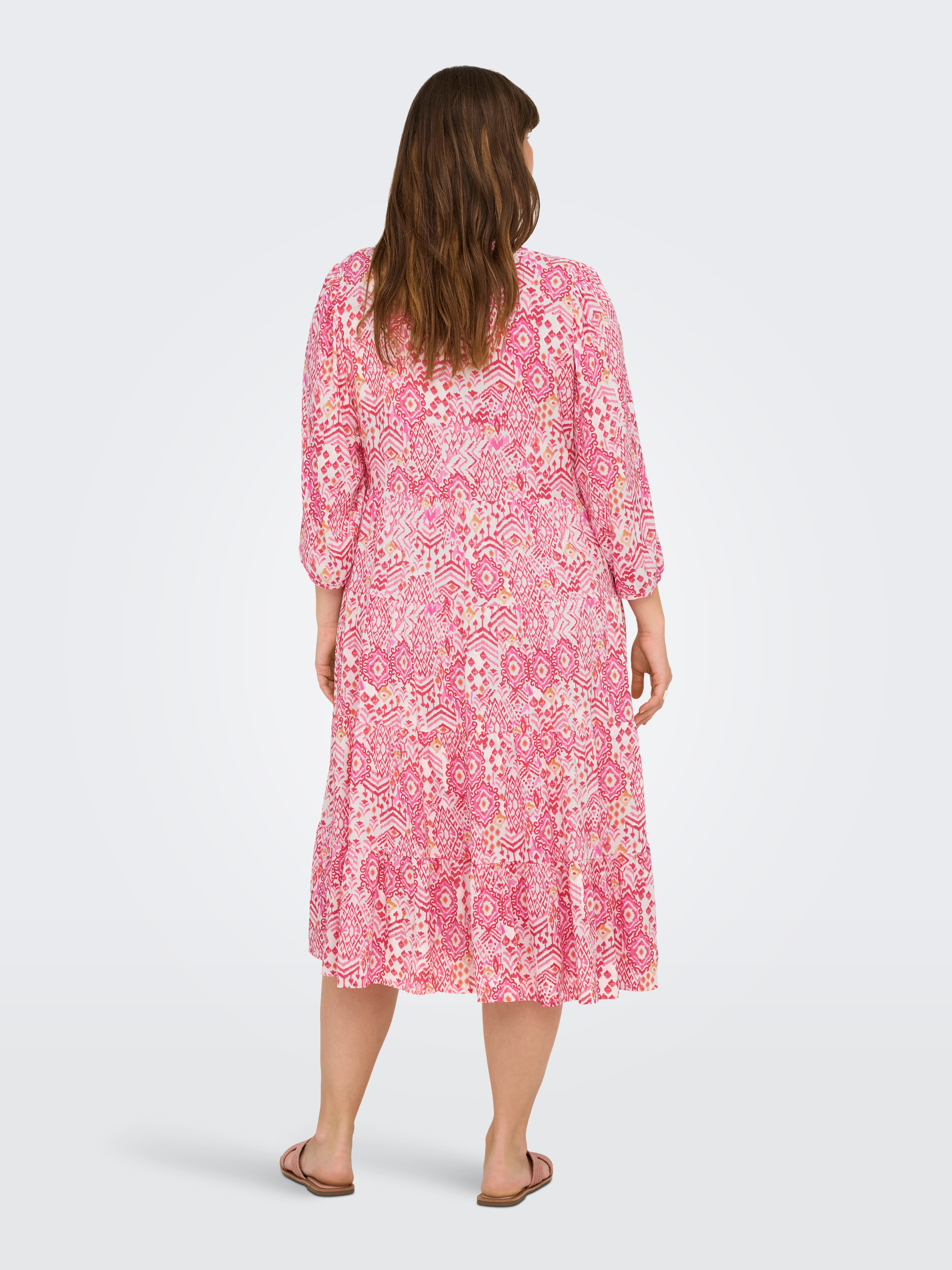 ONLY CARMAKOMA Tuniekjurk CARMILANA 3/4 DRESS WVN NOOS