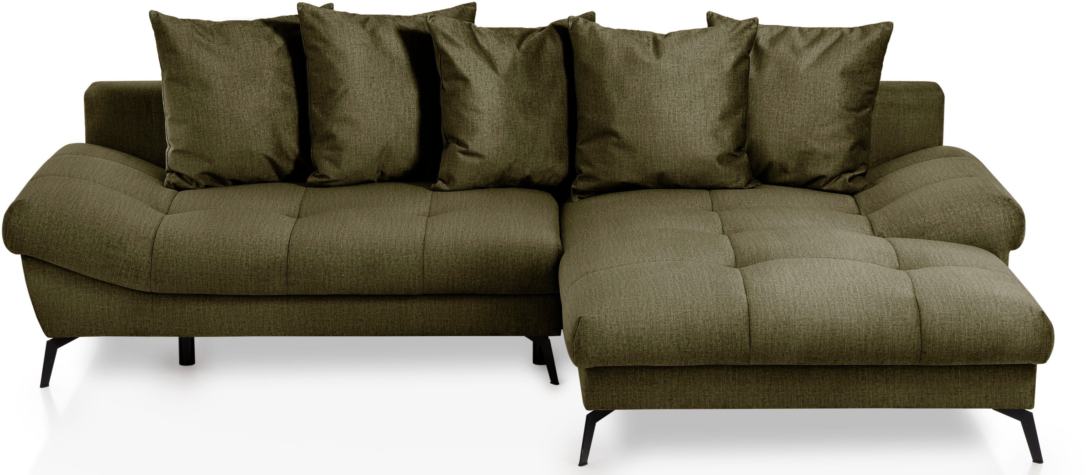 exxpo - sofa fashion Hoekbank Olmedo, extravagante ontwerp en geweldig zitcomfort, L-vorm