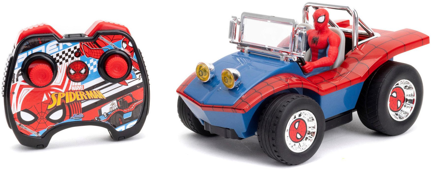 JADA Radiografisch bestuurbare buggy Marvel Spider-Man RC Buggy, 1:24, 2,4GHz