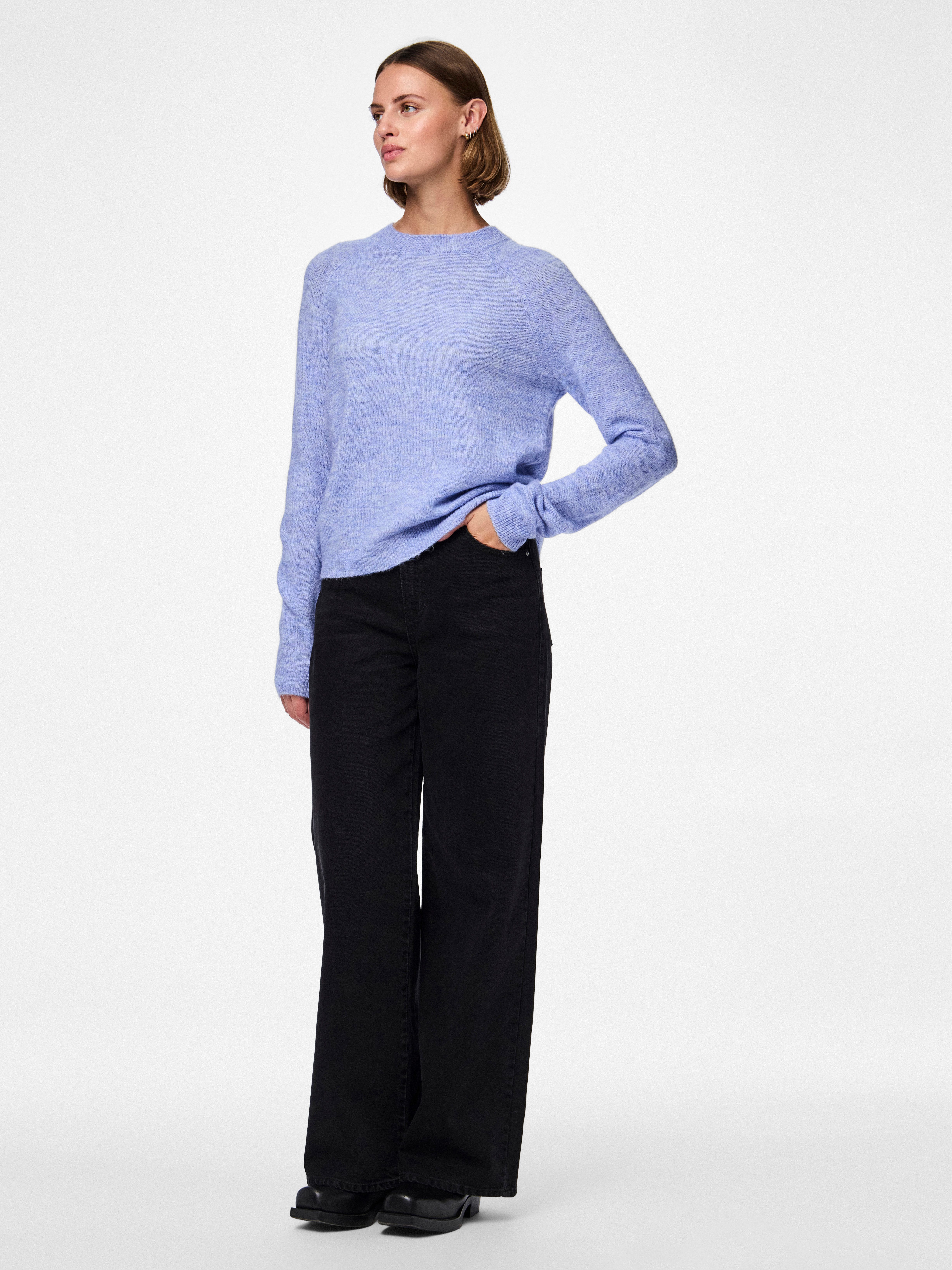 pieces Gebreide trui PCJULIANA LS O-NECK KNIT NOOS BC