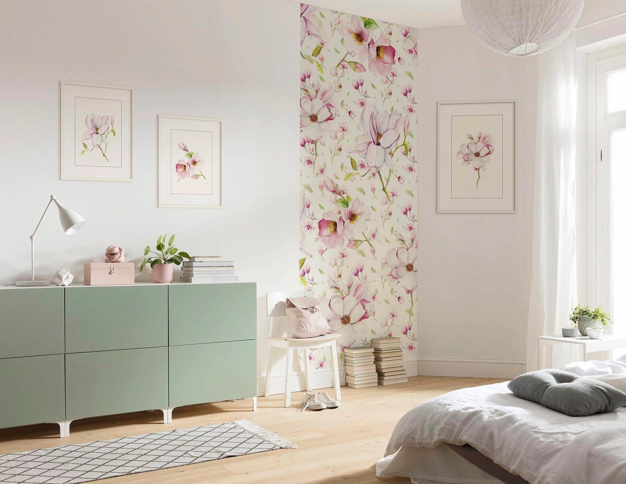 Komar Wanddecoratie Magnolia Breathe Wanddecoratie - zonder lijst (1 stuk)