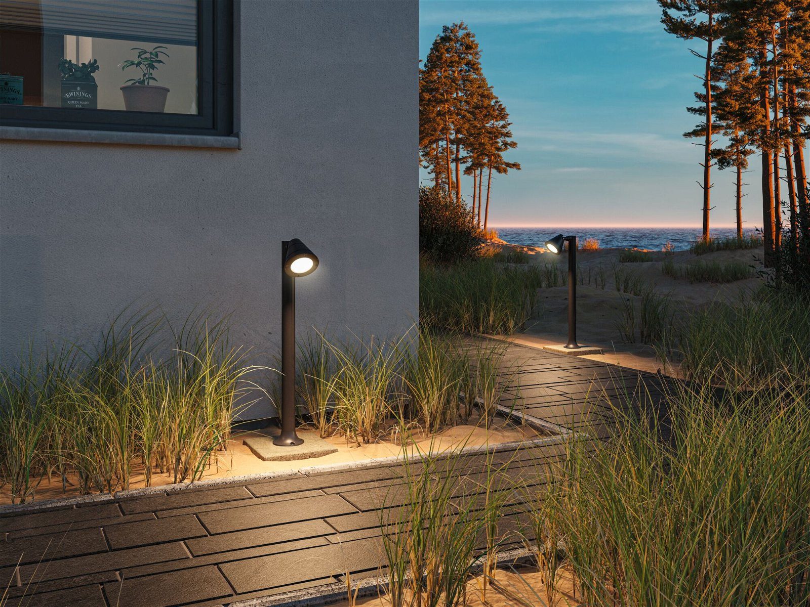 Paulmann Paalverlichting Trian IP44 rond 600mm max. 35W 230V Antraciet GU10 Aluminium (1 stuk)
