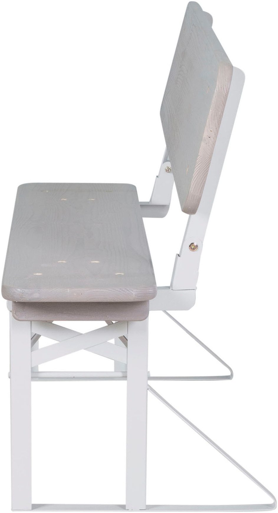 Roba® Kinderzithoek Outdoor party-set voor kinderen, grijs gelazuurd, van hout (3-delig)