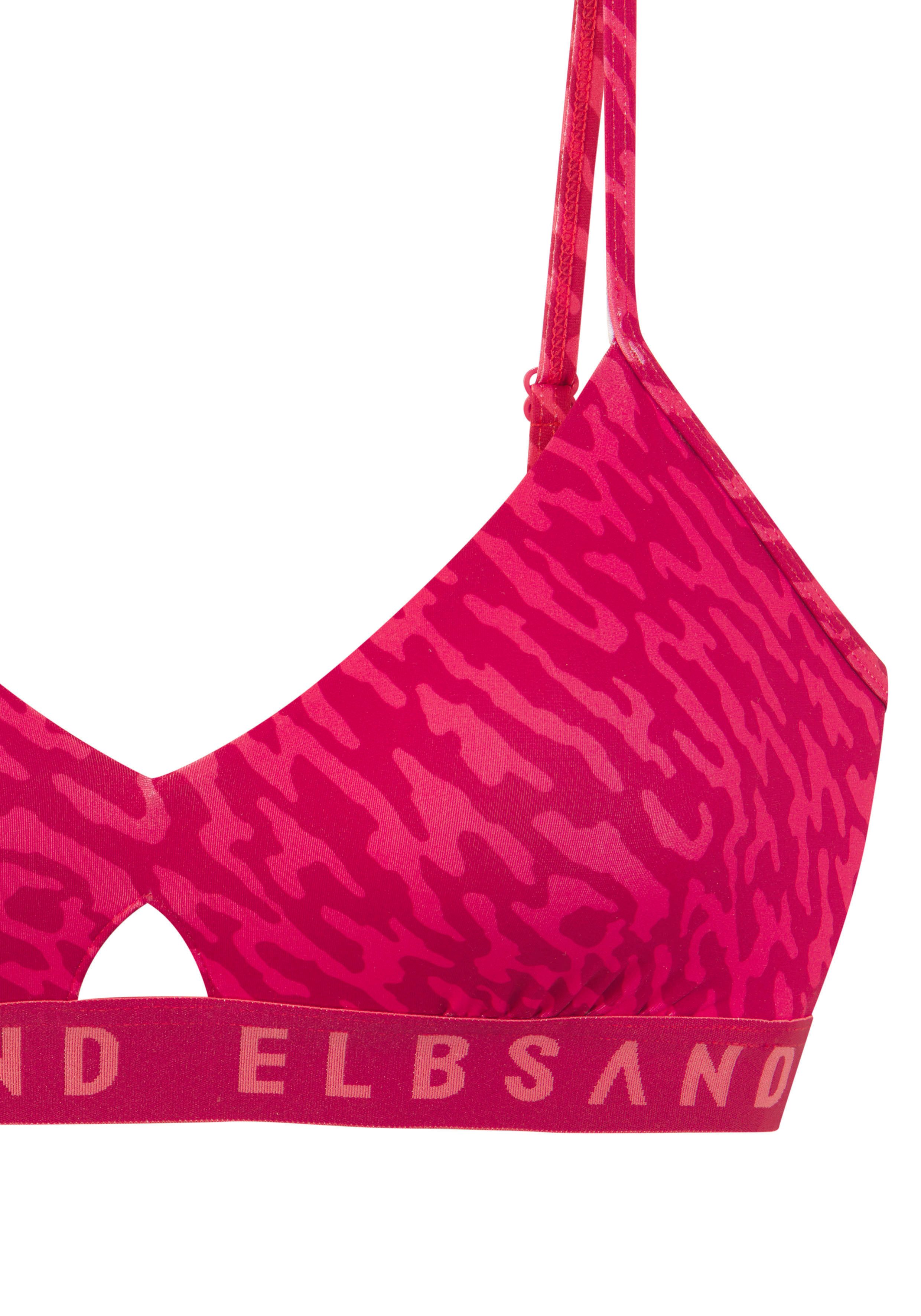 Elbsand Bustierbikini met merkopschrift