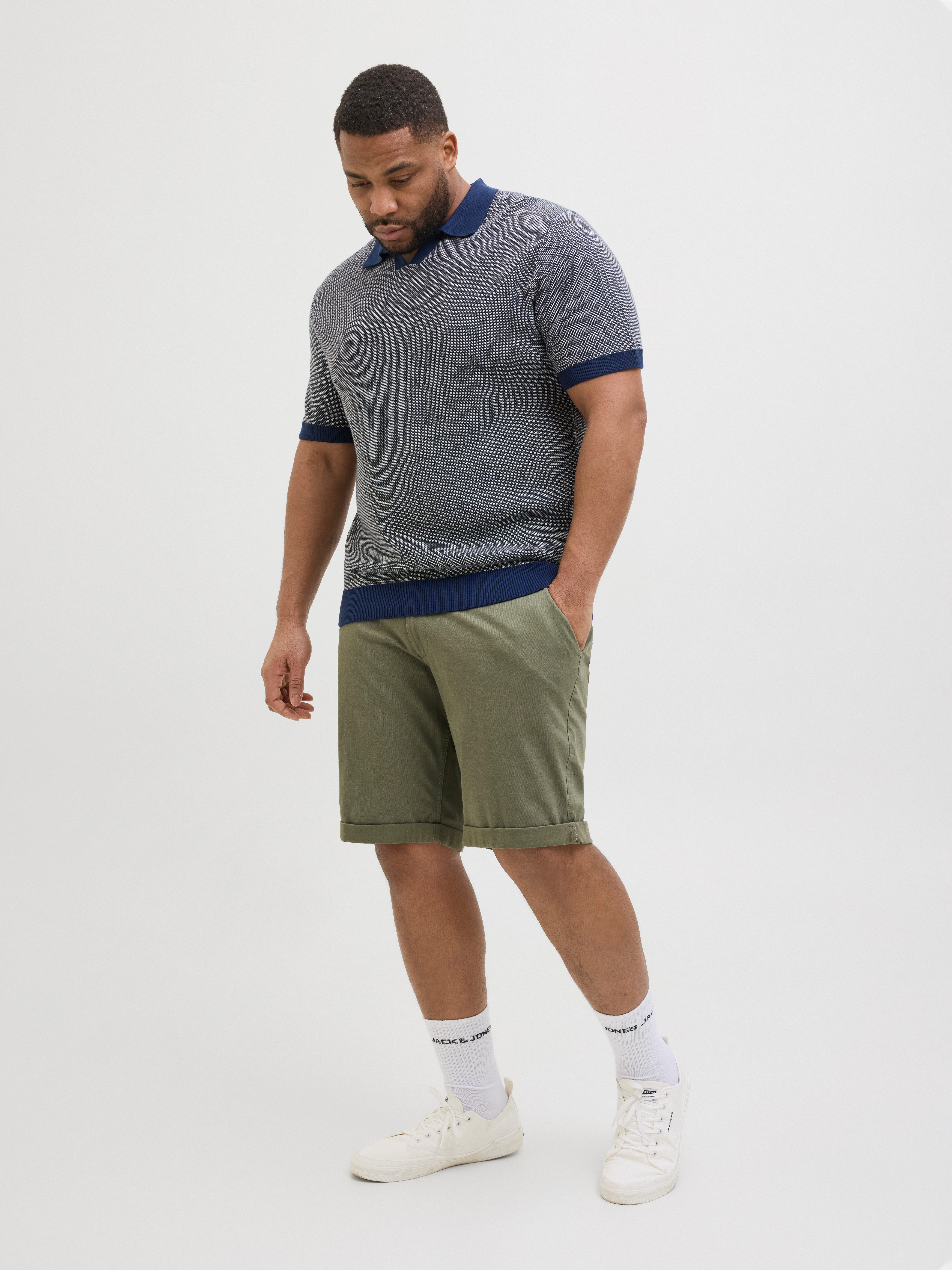 Jack & Jones PlusSize Chino-short JPSTDAVE JJCHINO SHORTS SN AKM PLS