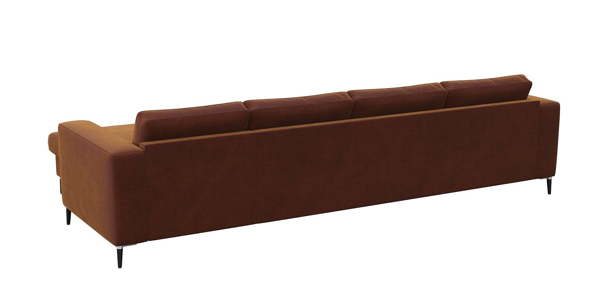 FLEXLUX Hoekbank Fiore, super zitcomfort door koudschuim in de zitting, L-vorm