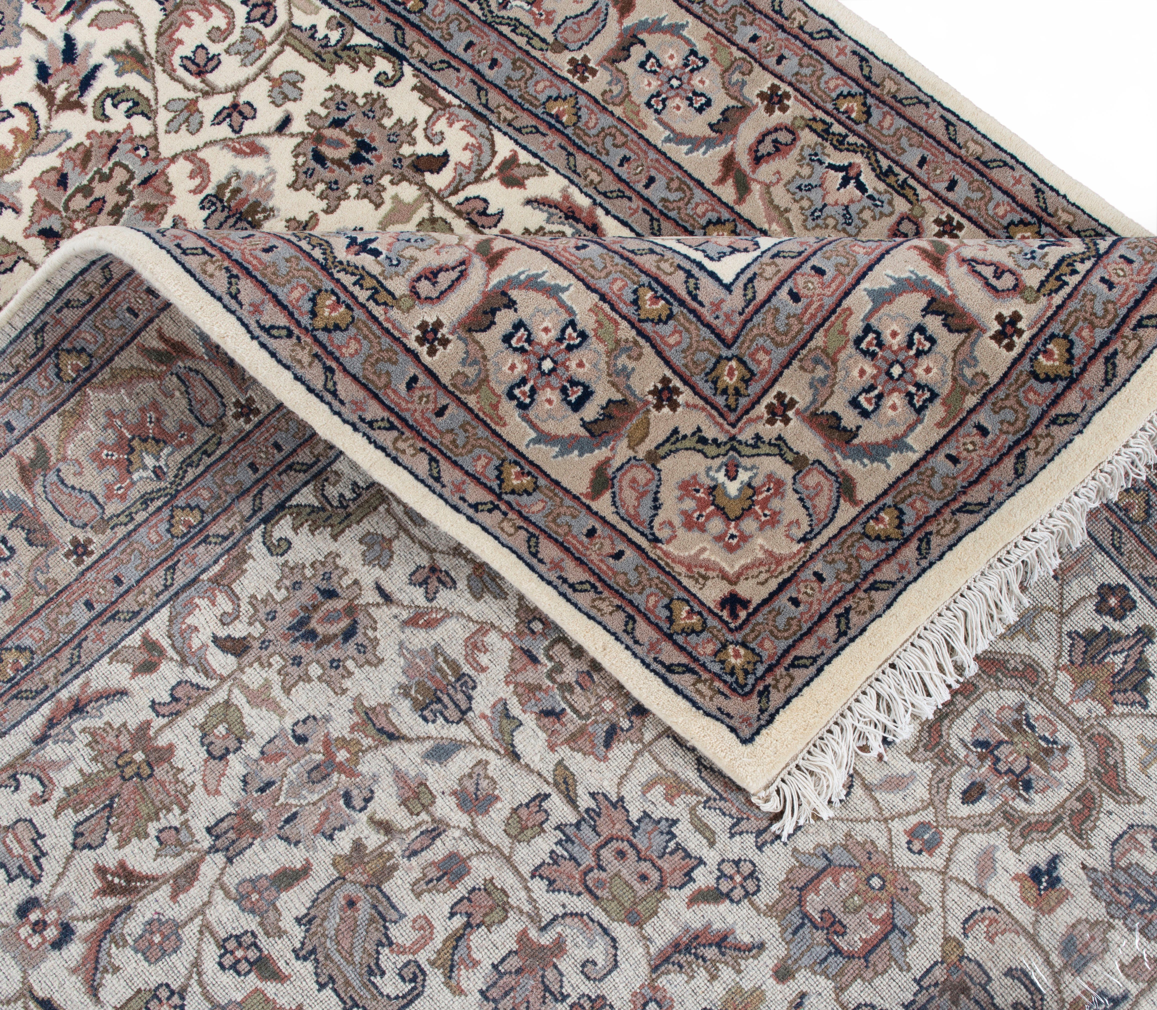 THEKO Oosters tapijt Benares Isfahan zuivere wol, met de hand geknoopt, met franje